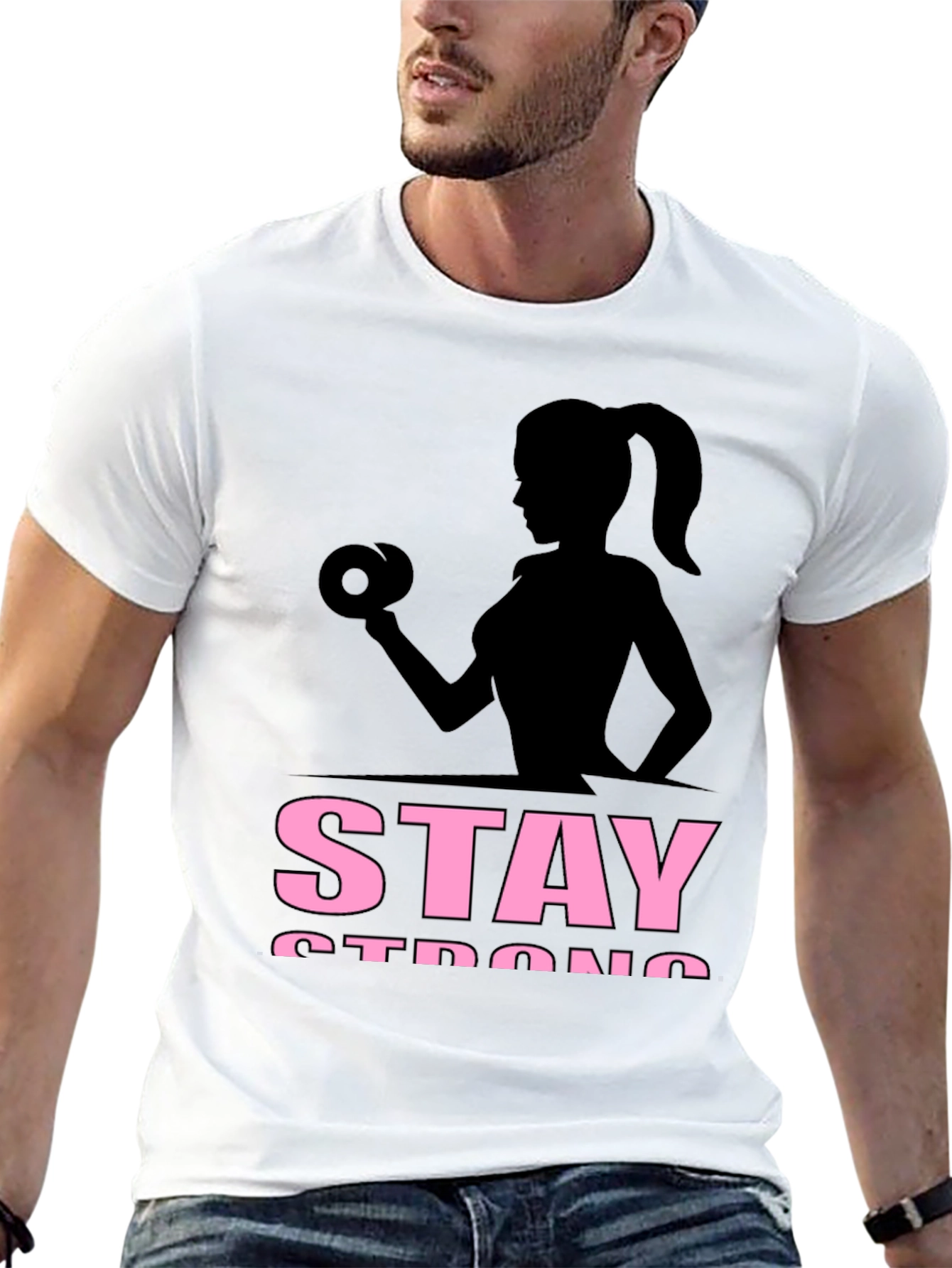 Stay Strong Womens Fitness T-Shirt