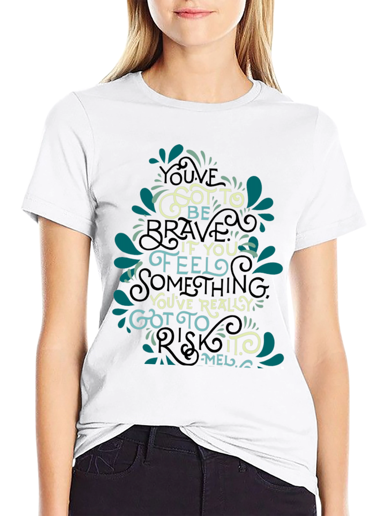 Inspirational Quote Graphic Black T-Shirt