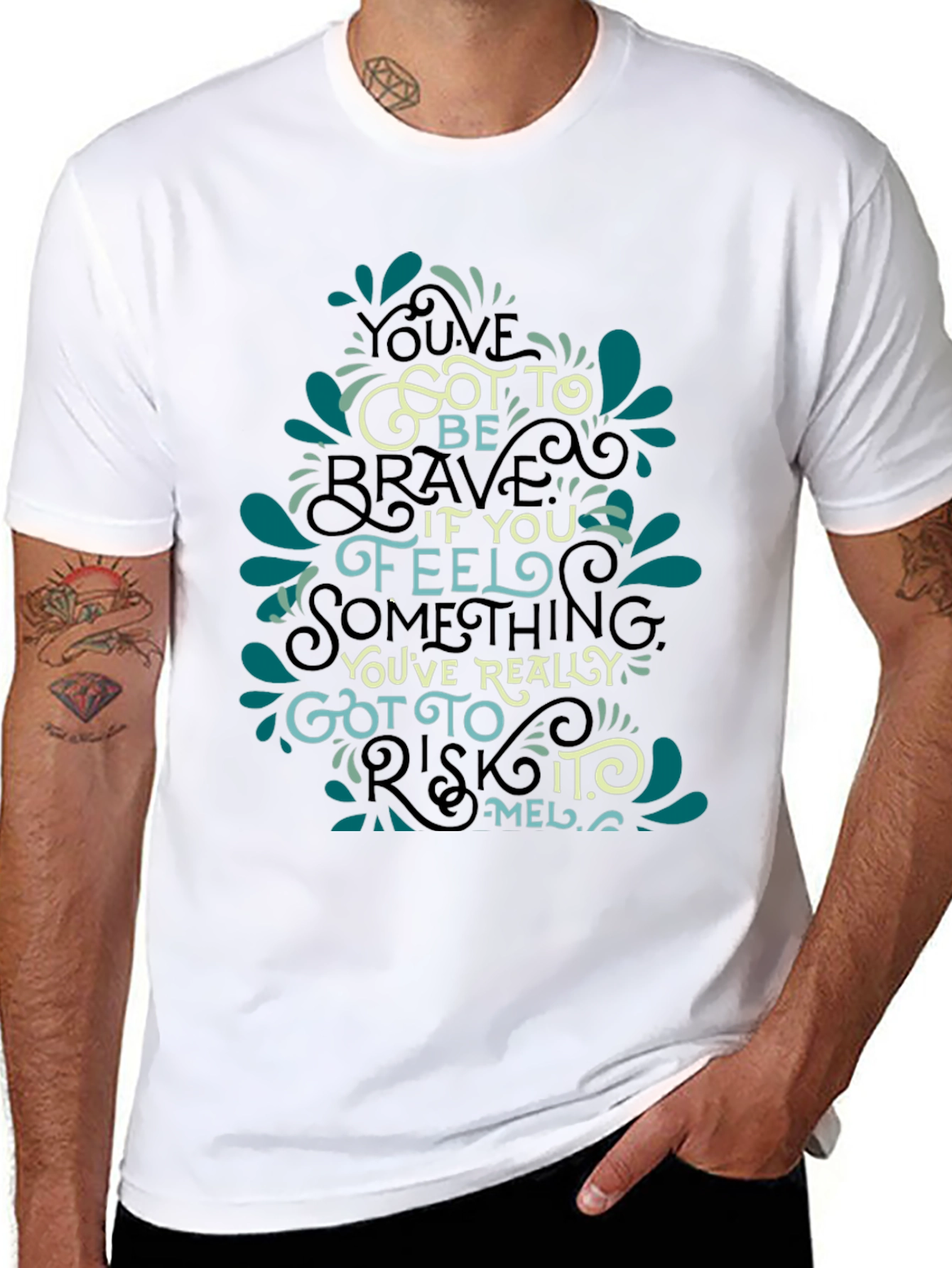 Inspirational Quote Graphic Black T-Shirt