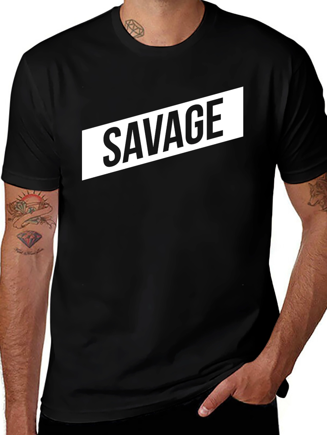 Savage Graphic Tee - Bold Statement Shirt