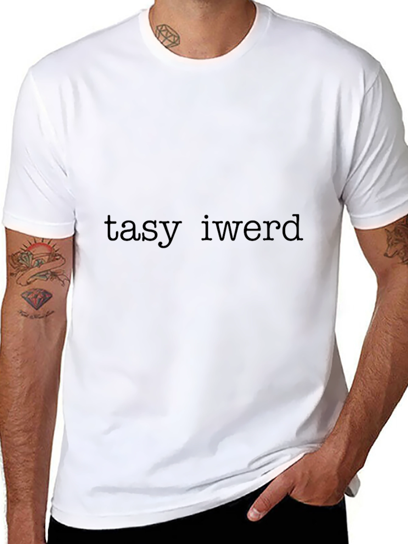 Funny tasy iwerd Black T-Shirt