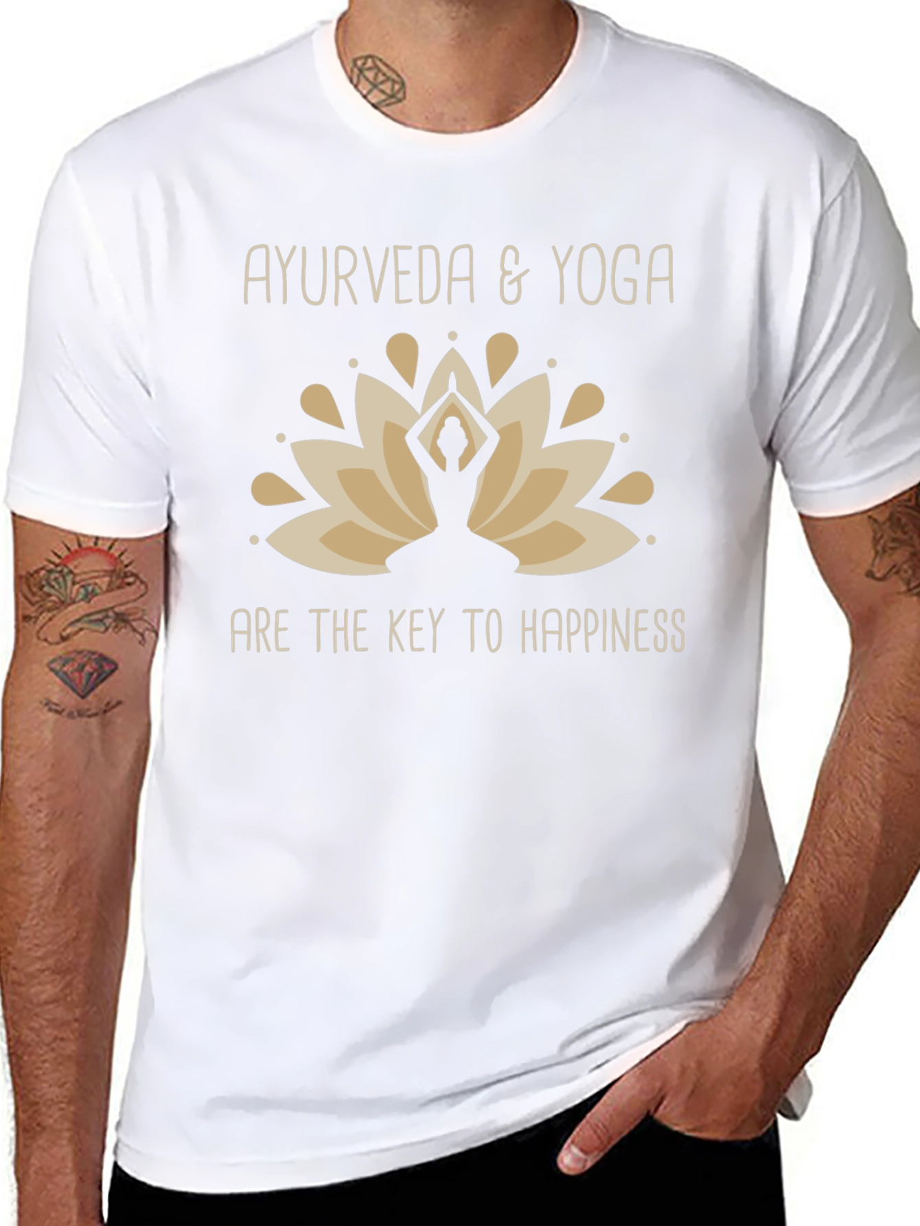 Ayurveda & Yoga Happiness Graphic Tee