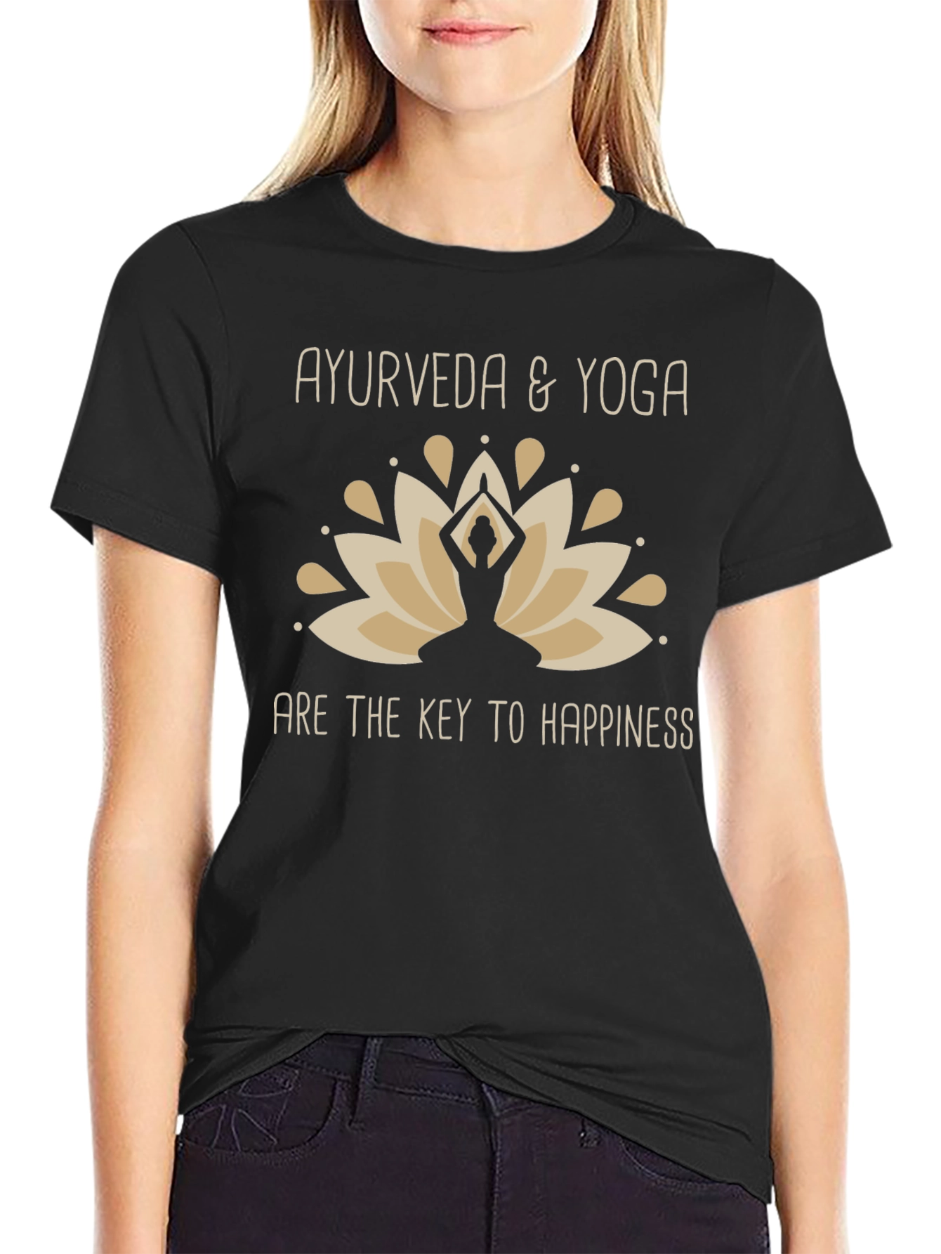Ayurveda & Yoga Happiness Graphic Tee