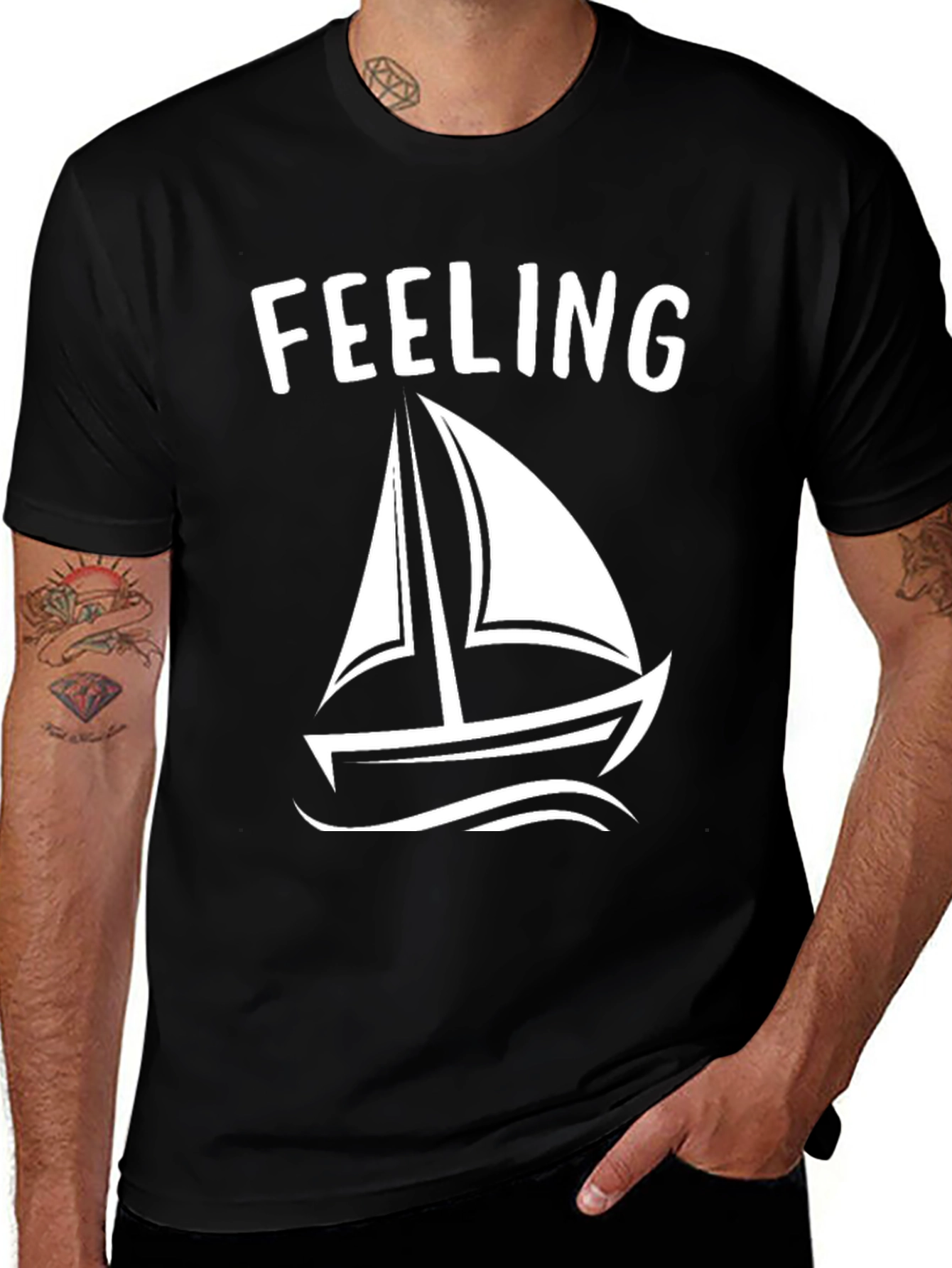 Feeling Nautical T-Shirt: Sailboat Graphic Tee