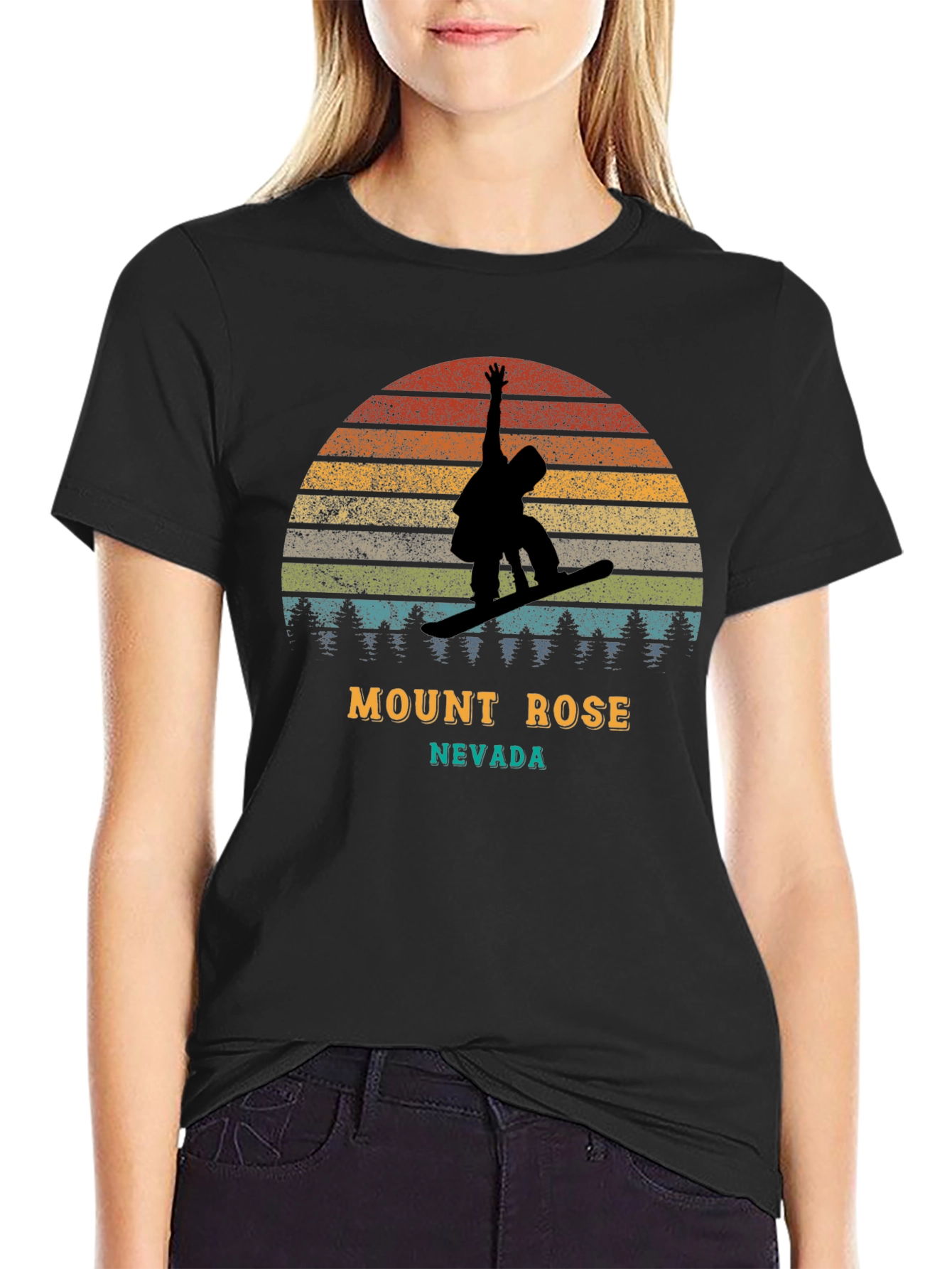Mount Rose Nevada Snowboarder T-Shirt