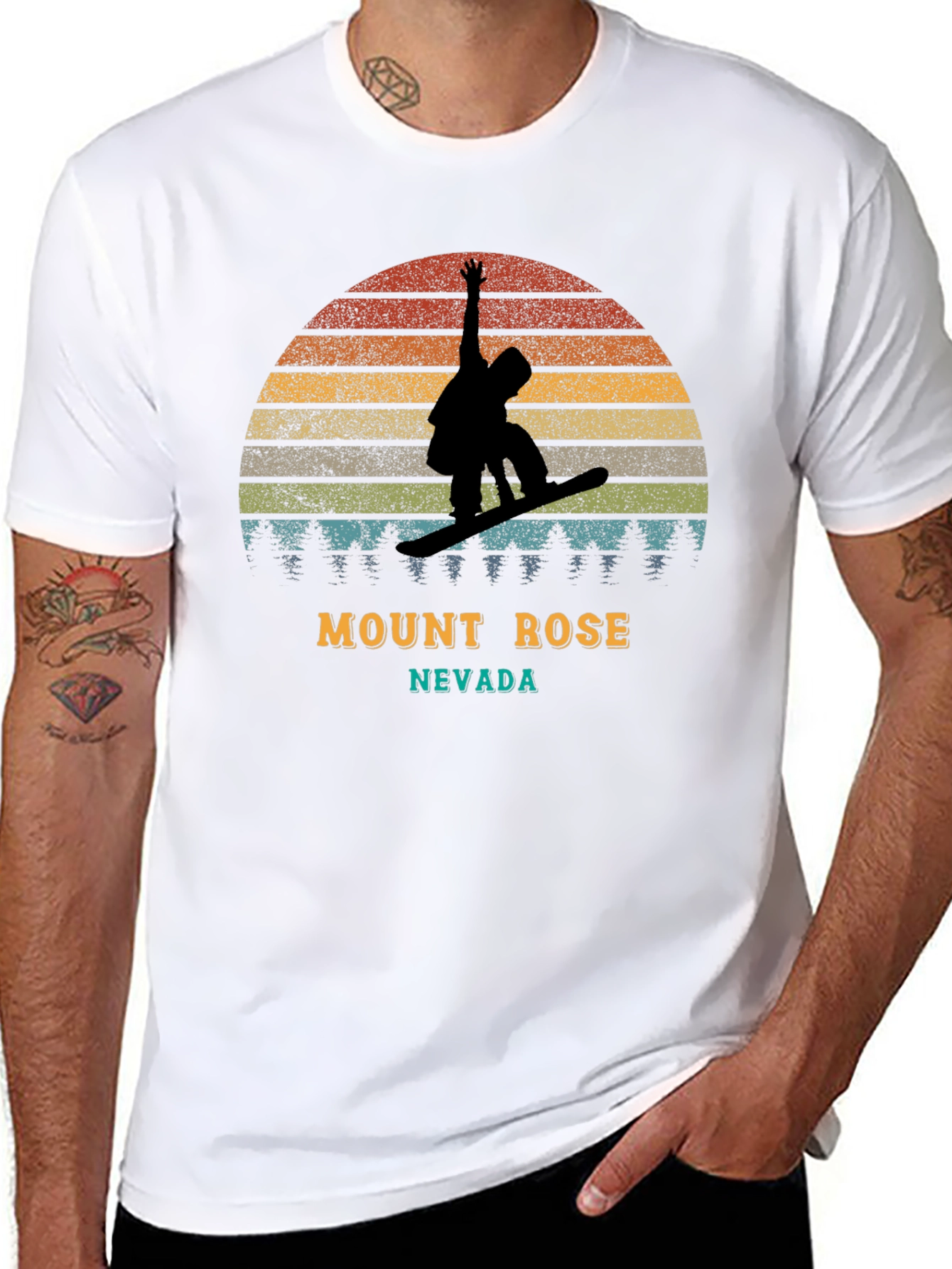 Mount Rose Nevada Snowboarder T-Shirt
