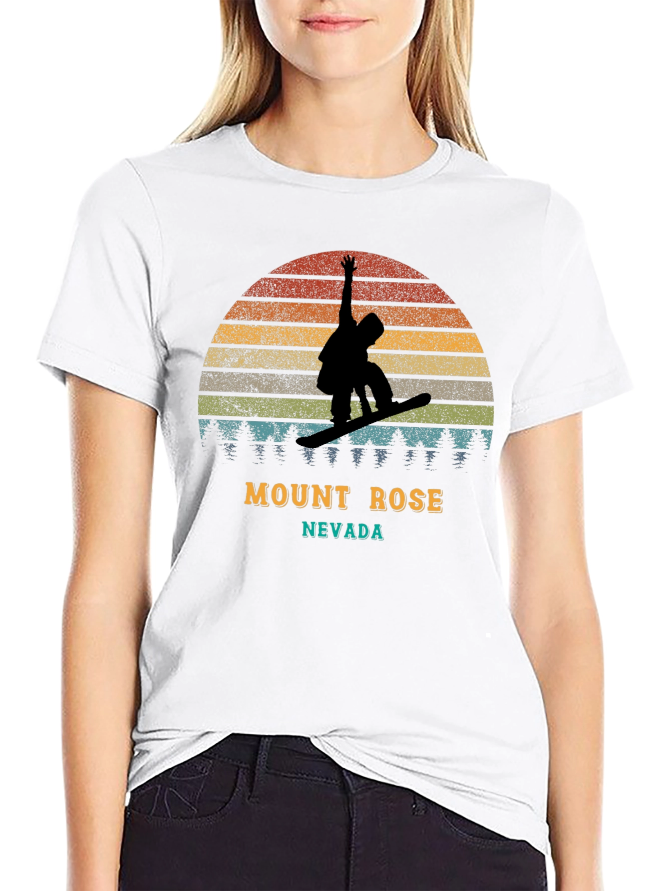Mount Rose Nevada Snowboarder T-Shirt