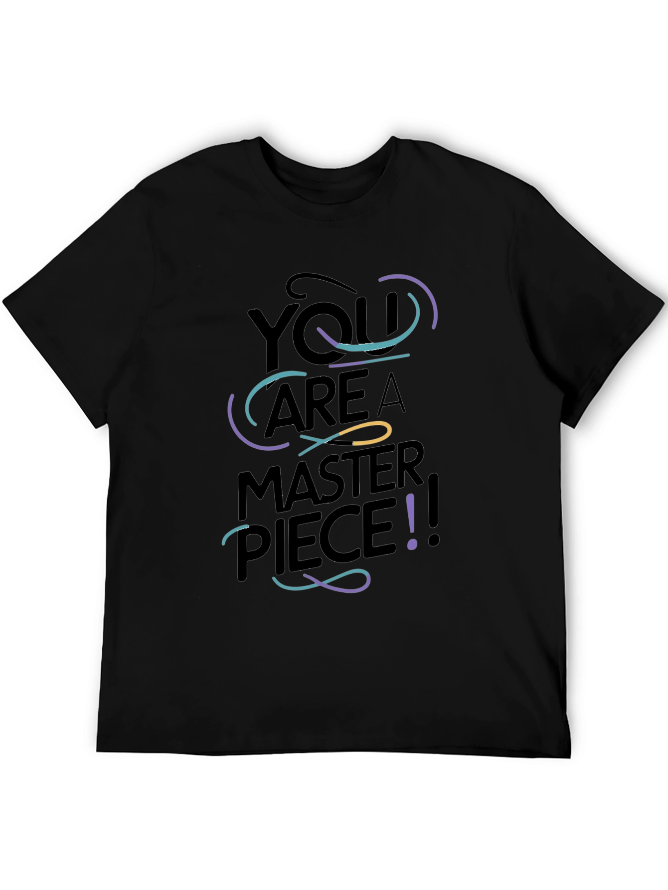 You Are A Masterpiece Graphic Black Tee