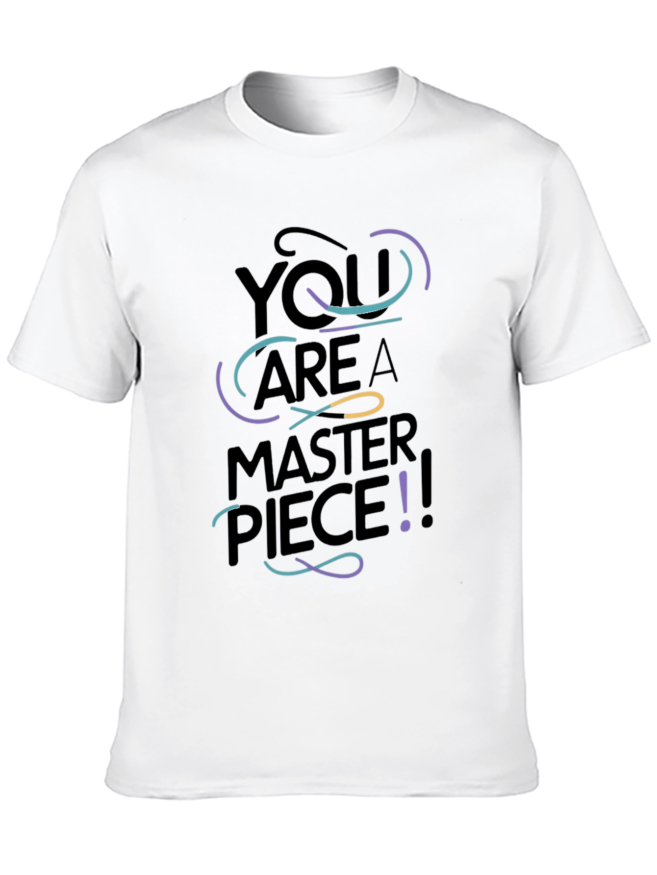 You Are A Masterpiece Graphic Black Tee