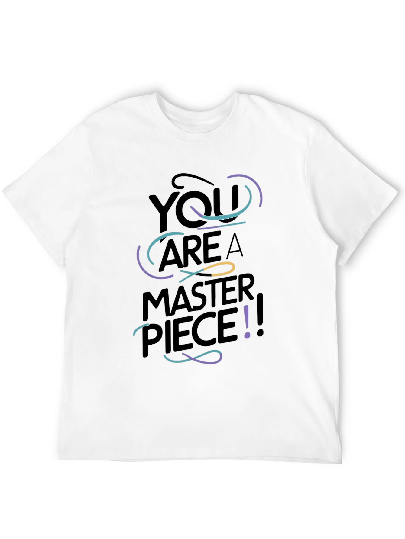 You Are A Masterpiece Graphic Black Tee