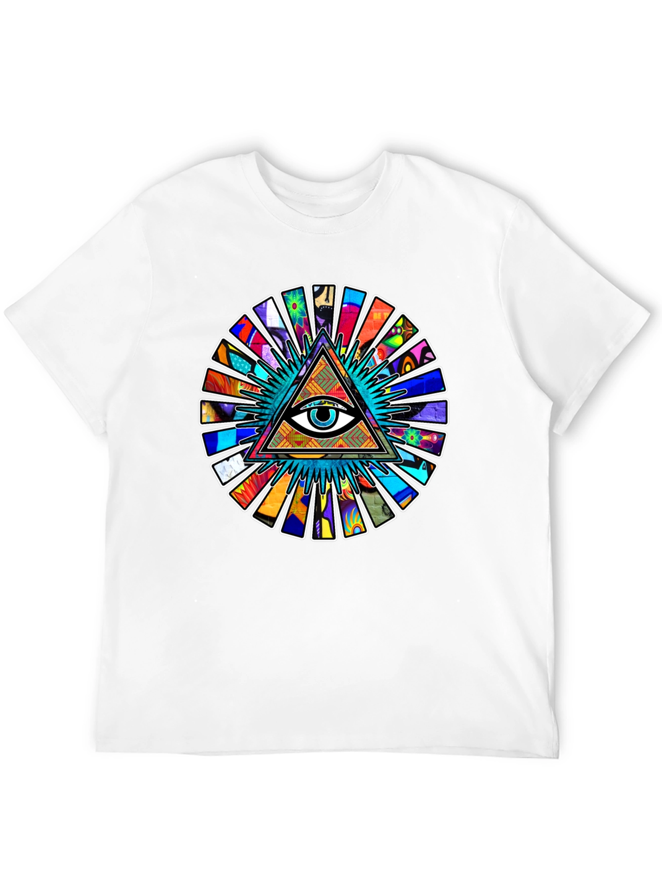 Illuminati Eye Pyramid Graphic Tee - Black