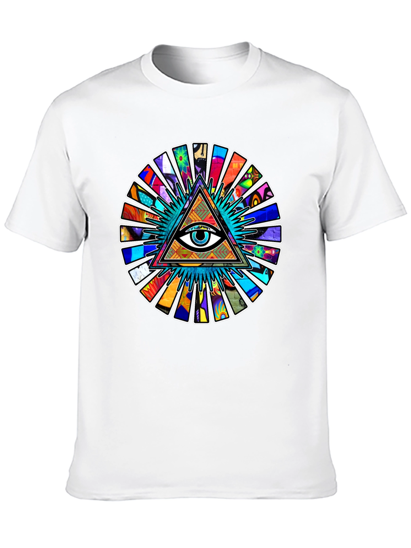 Illuminati Eye Pyramid Graphic Tee - Black