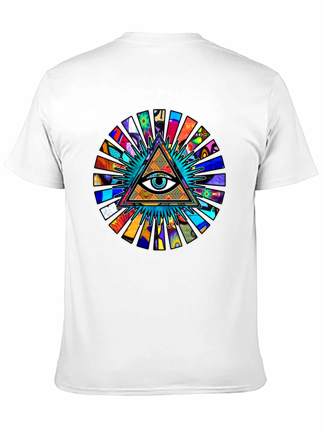 Illuminati Eye Pyramid Graphic Tee - Black