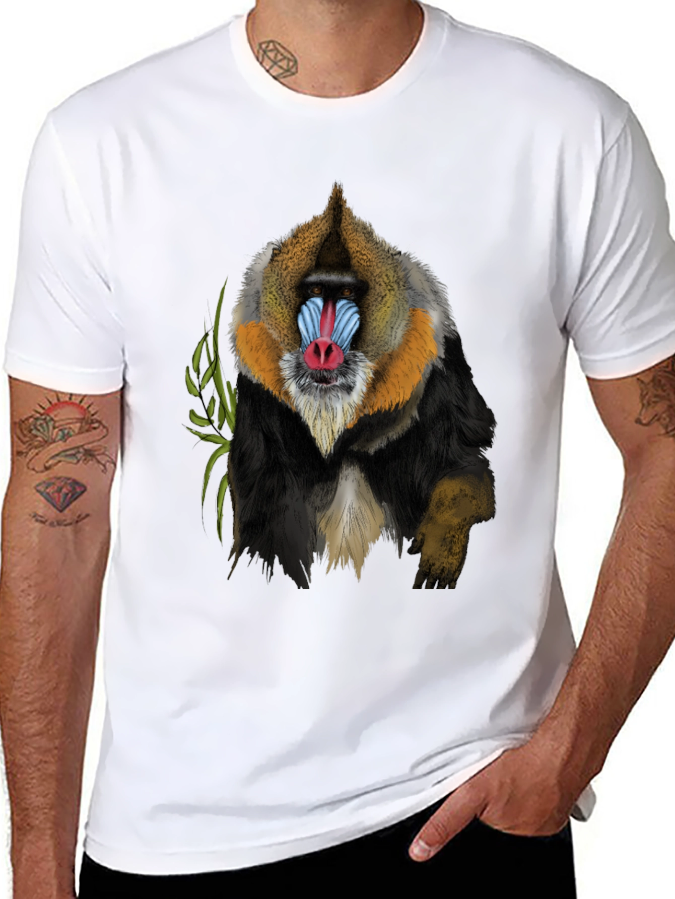 Mandrill Monkey Graphic T-Shirt