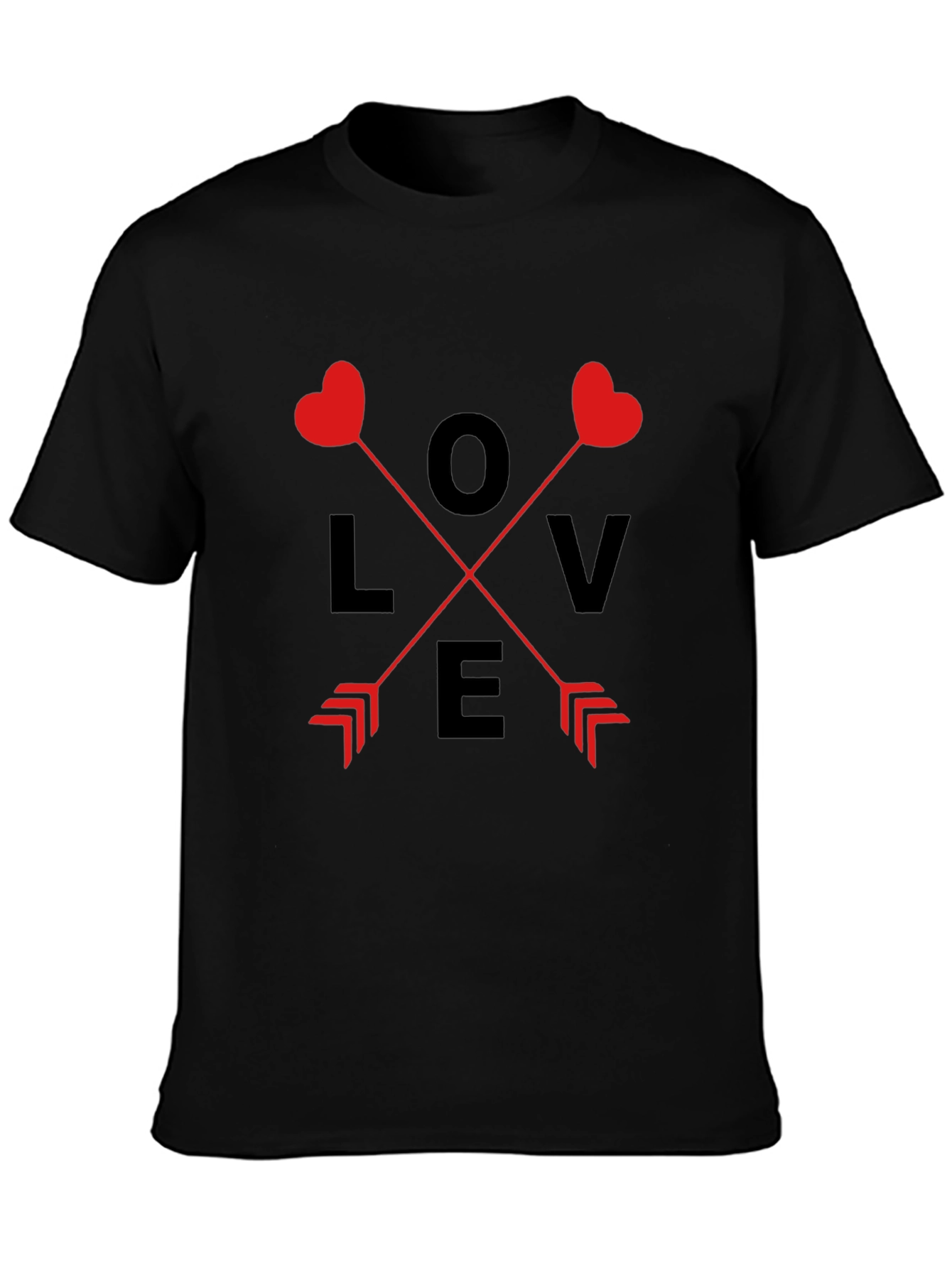 Love Arrow Graphic Tee - Black
