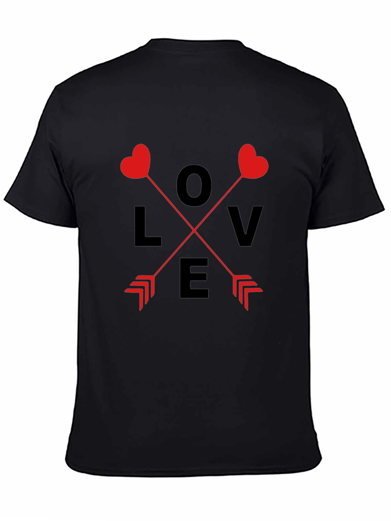 Love Arrow Graphic Tee - Black