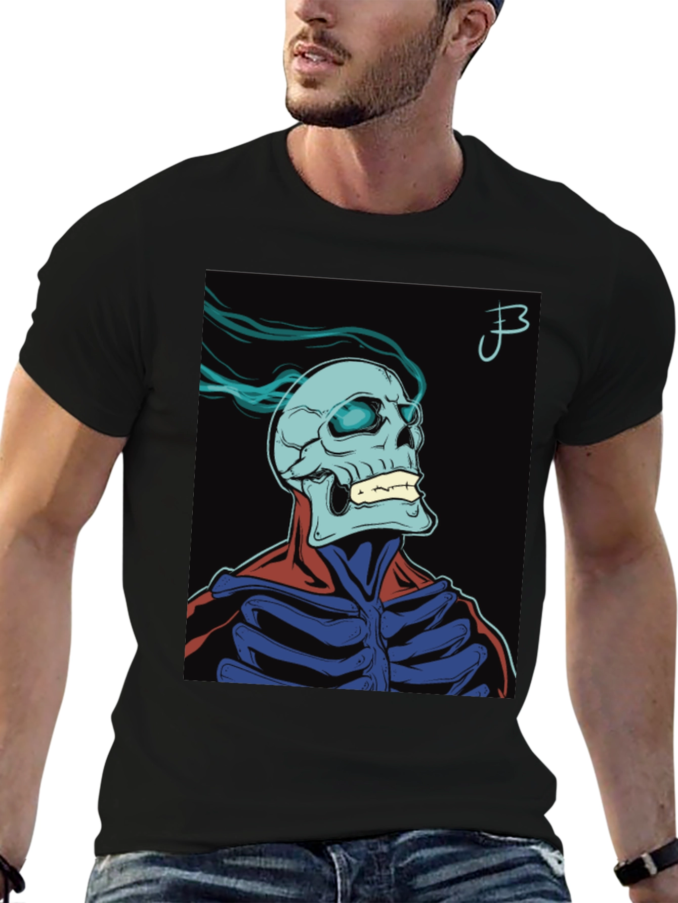 Skull Graphic Print T-Shirt