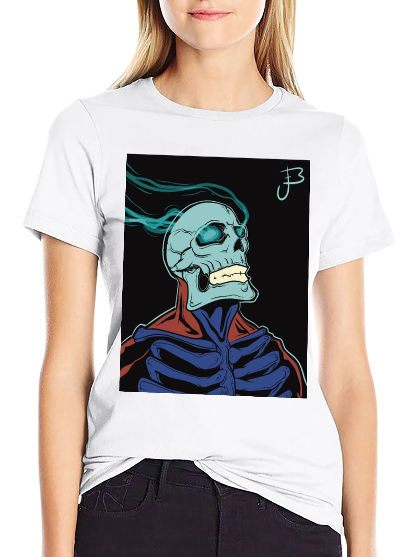 Skull Graphic Print T-Shirt