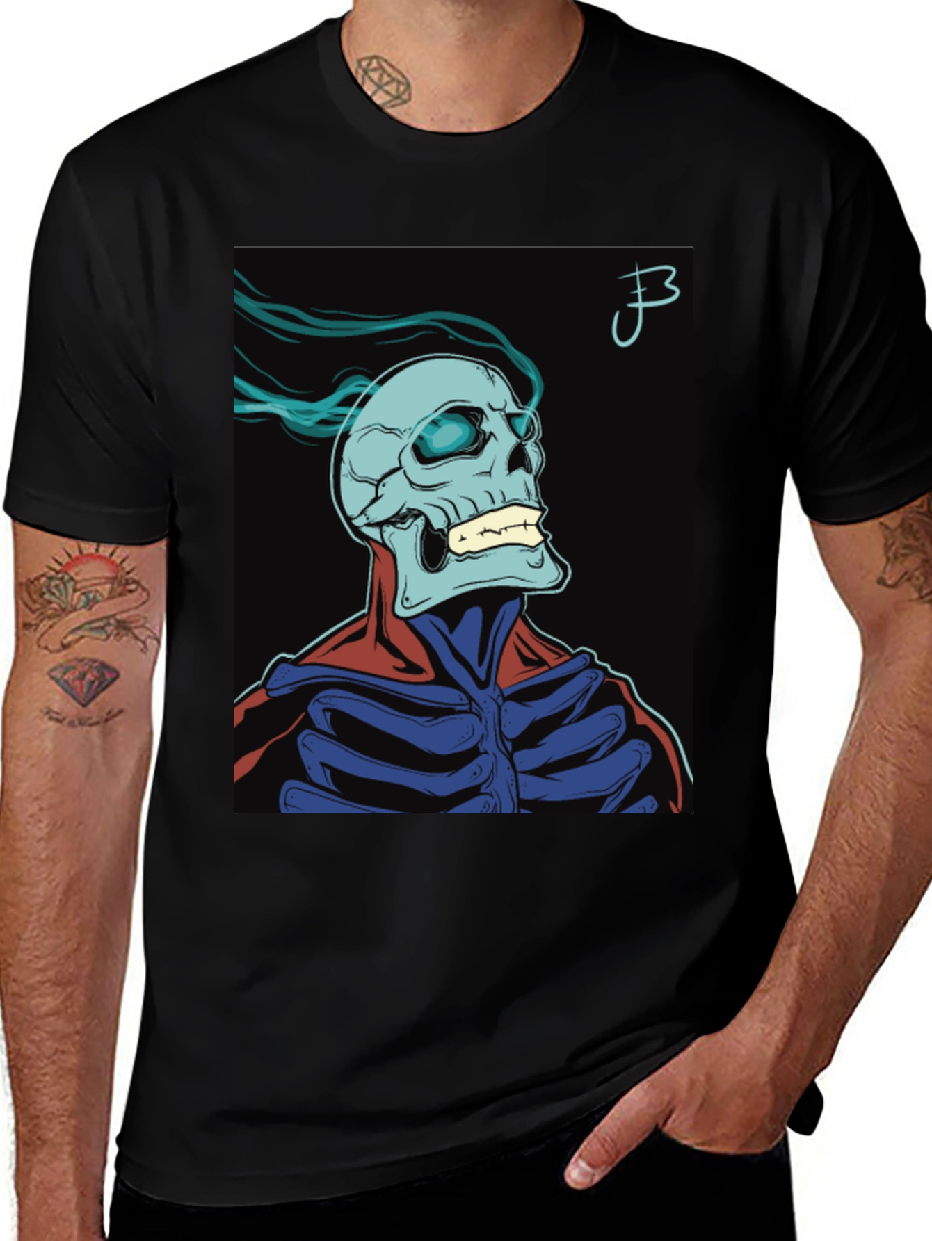 Skull Graphic Print T-Shirt