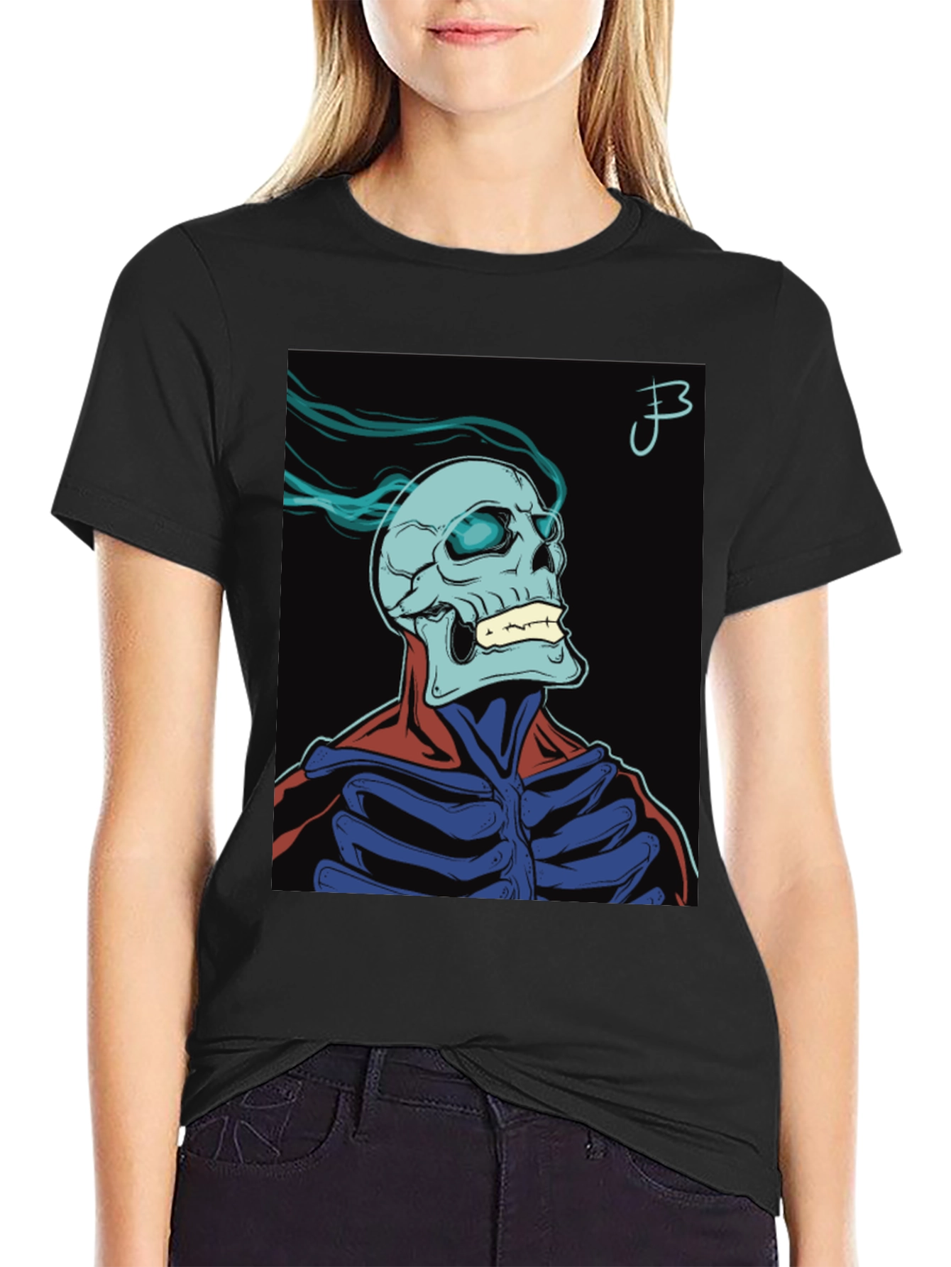 Skull Graphic Print T-Shirt