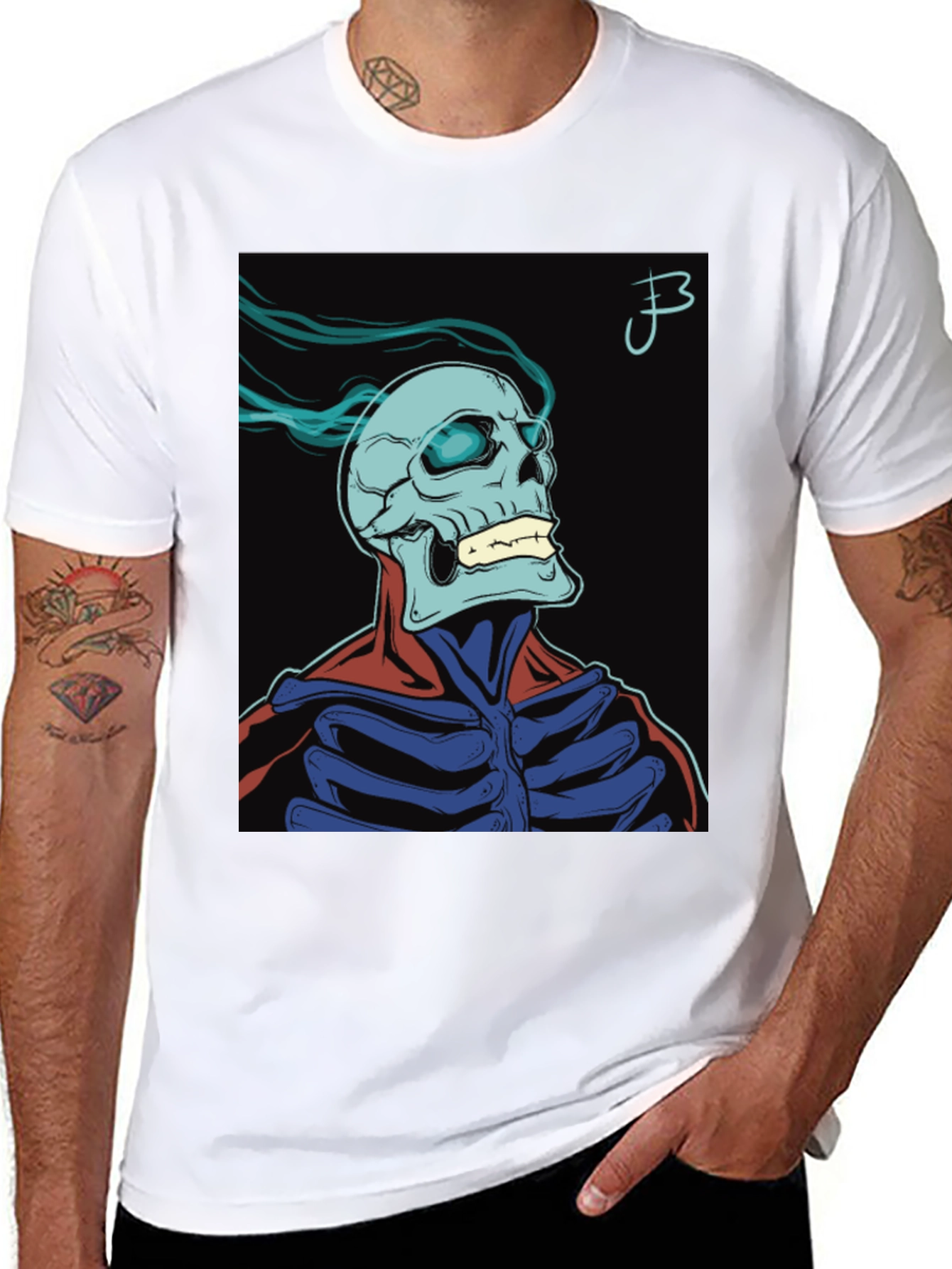 Skull Graphic Print T-Shirt