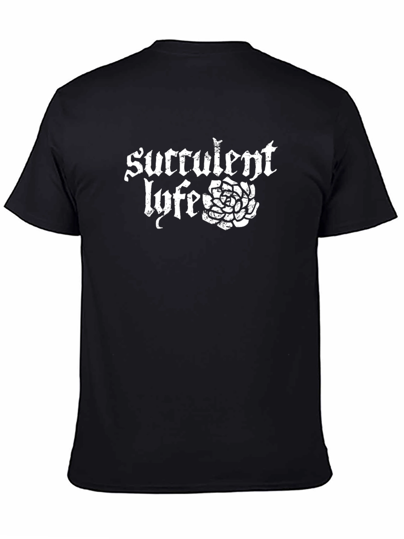 Succulent Life T-Shirt - Black Graphic Tee