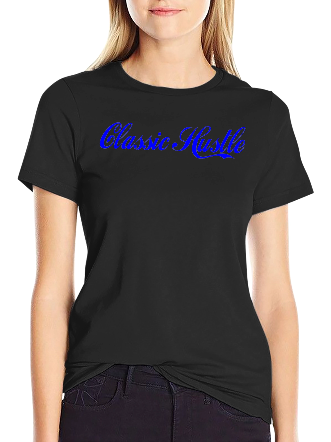 Classic Hustle Black Graphic Tee