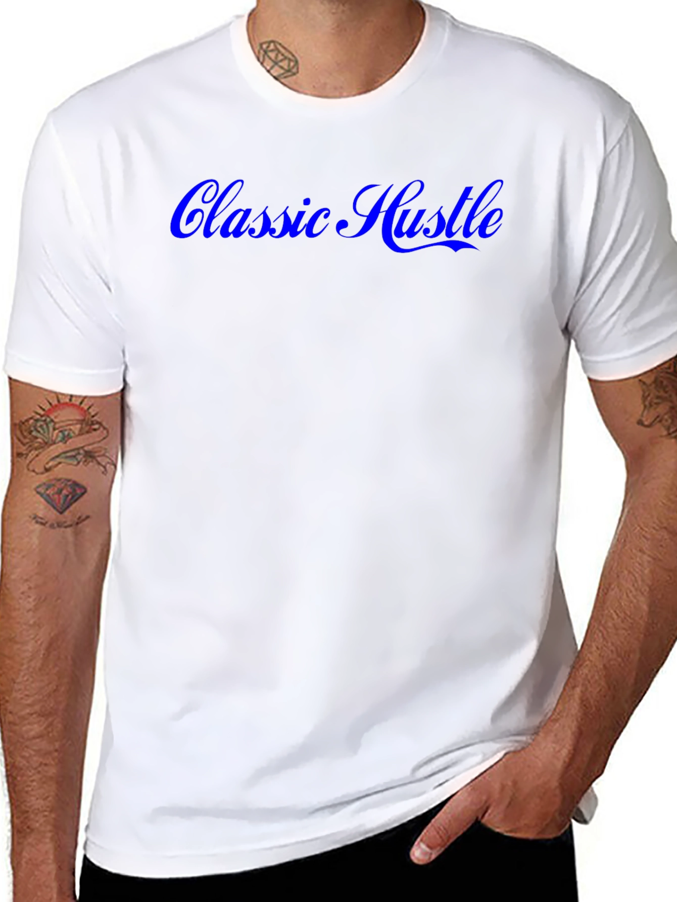 Classic Hustle Black Graphic Tee