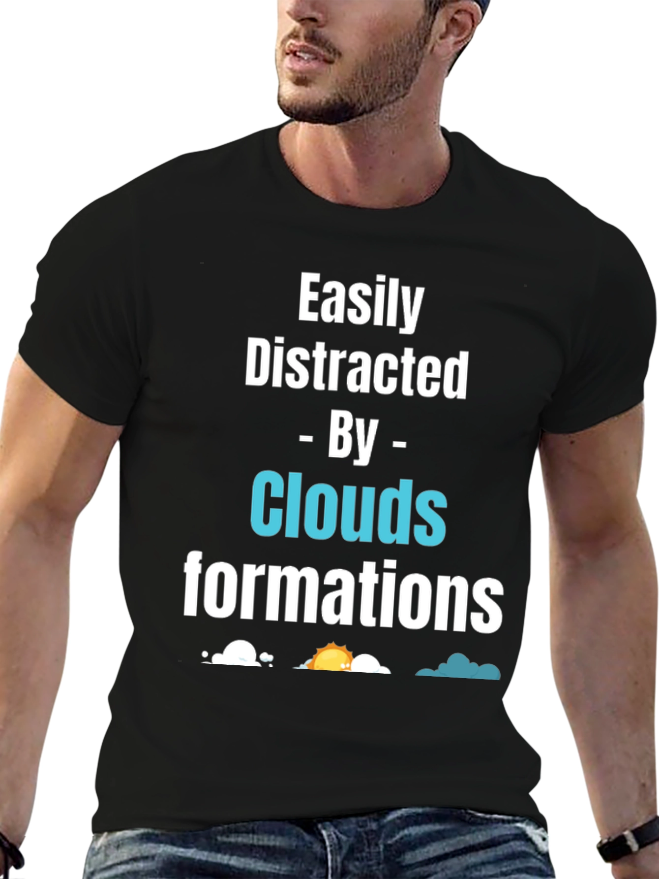 Easily Distracted by Clouds T-Shirt - Unique Gift!