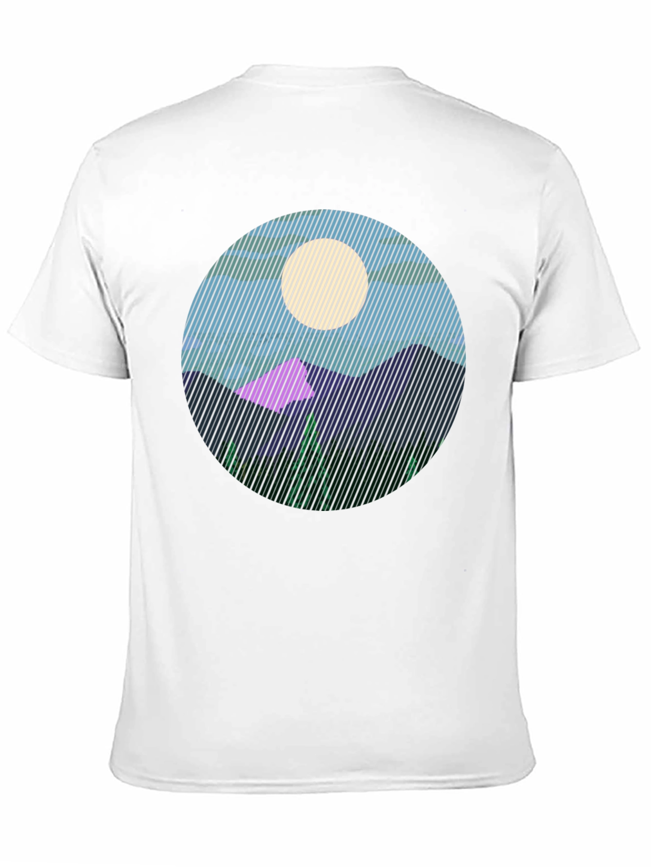Mountainscape Graphic Tee - Black
