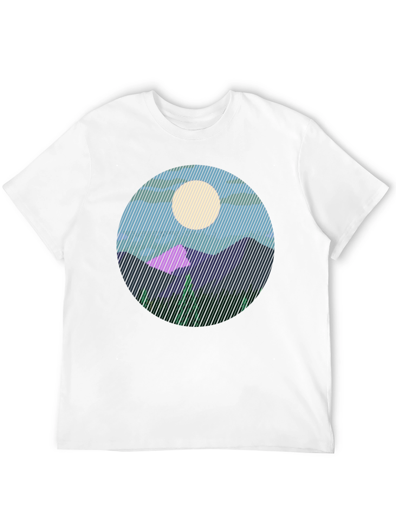 Mountainscape Graphic Tee - Black