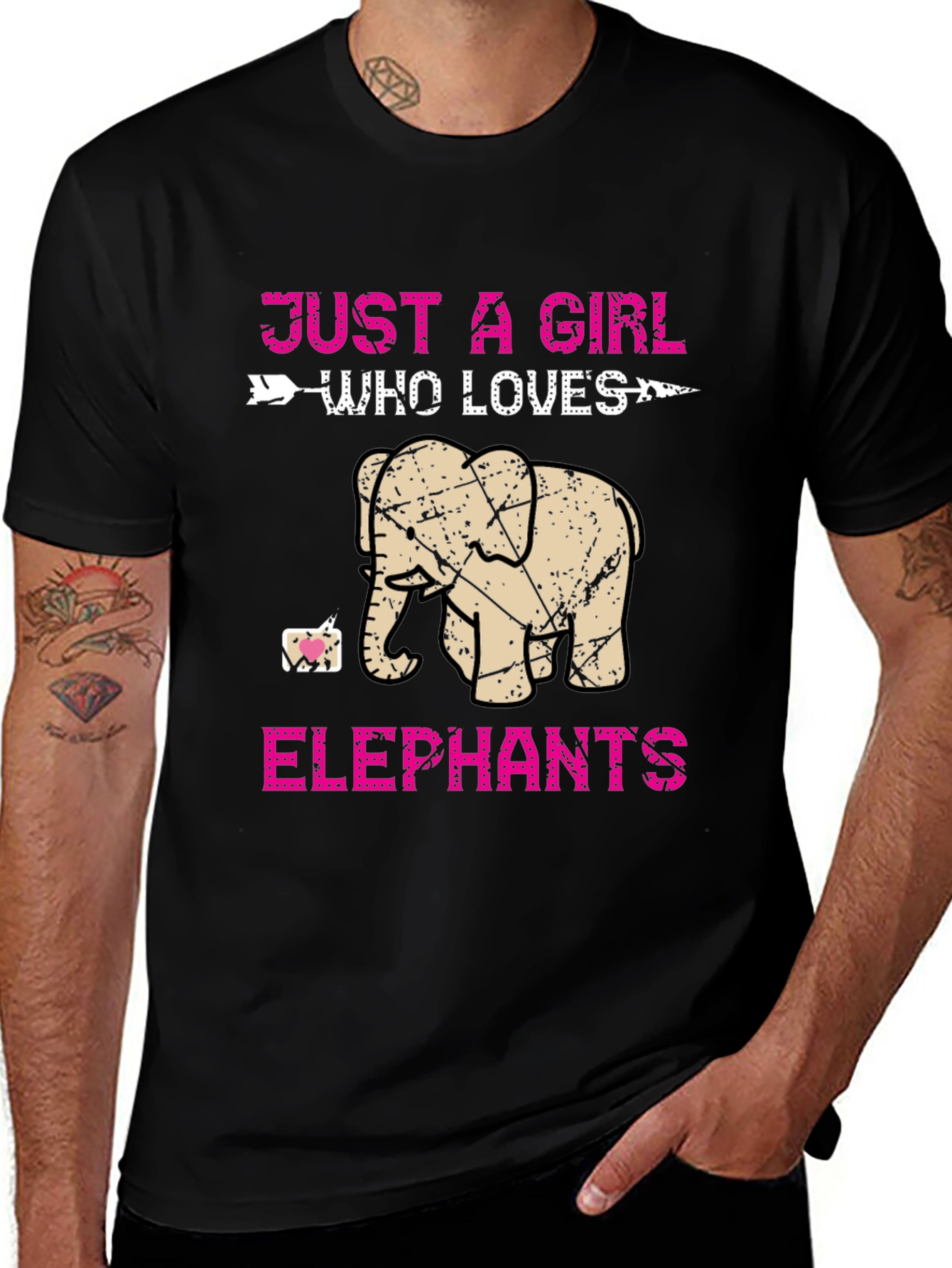 Just A Girl Who Loves Elephants T-Shirt