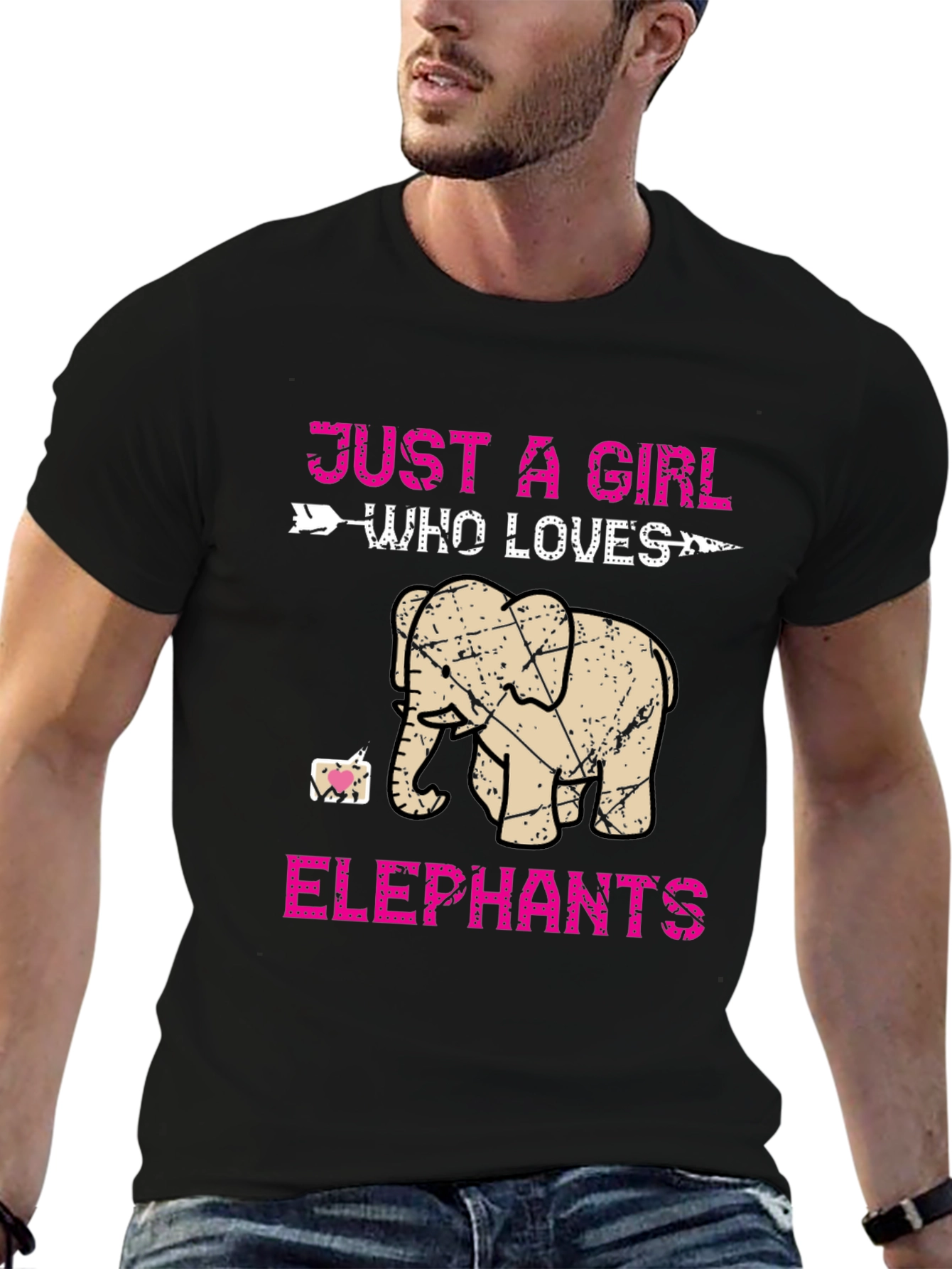 Just A Girl Who Loves Elephants T-Shirt