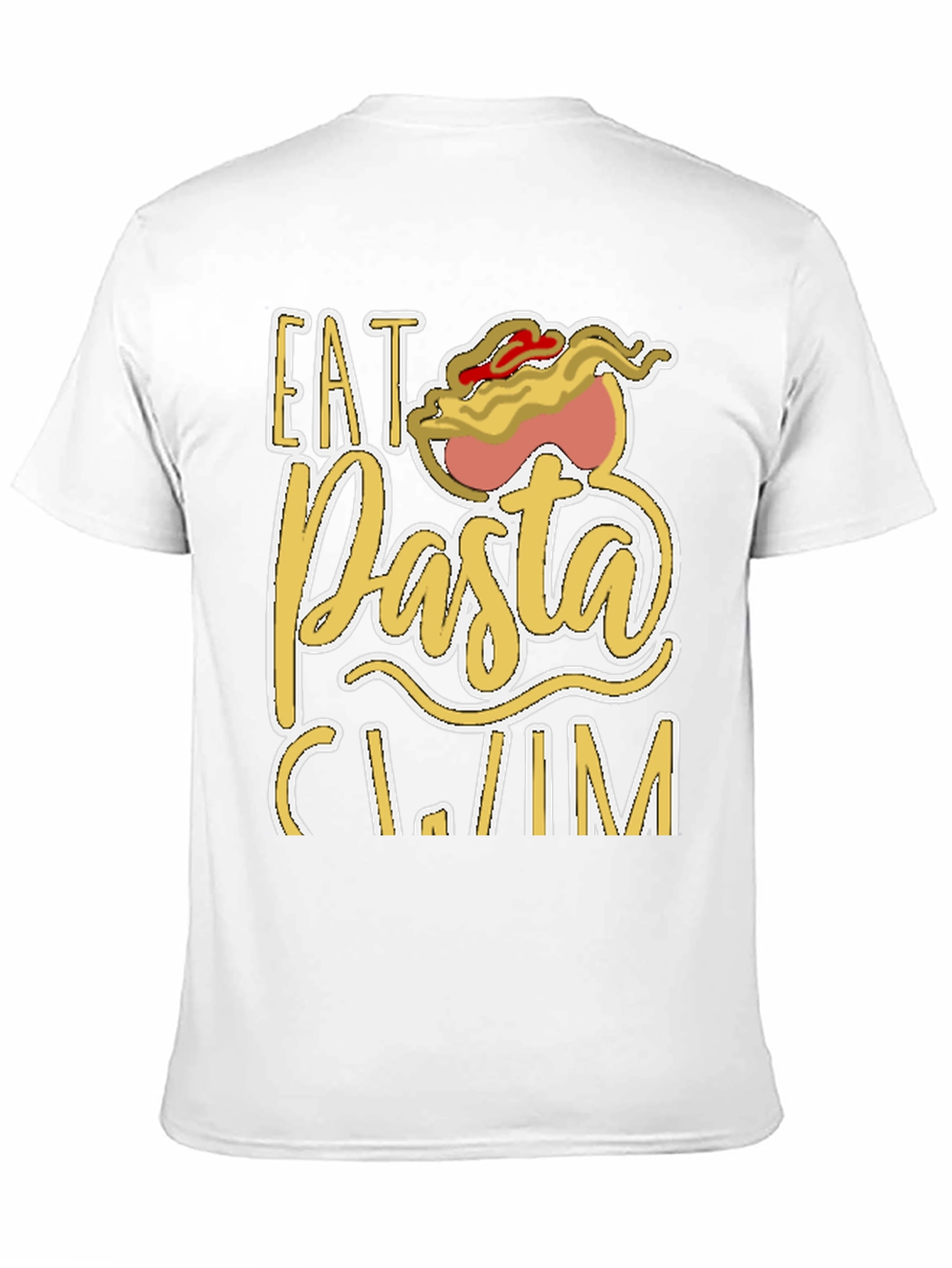 Eat Pasta Swim T-Shirt Funny Foodie Tee