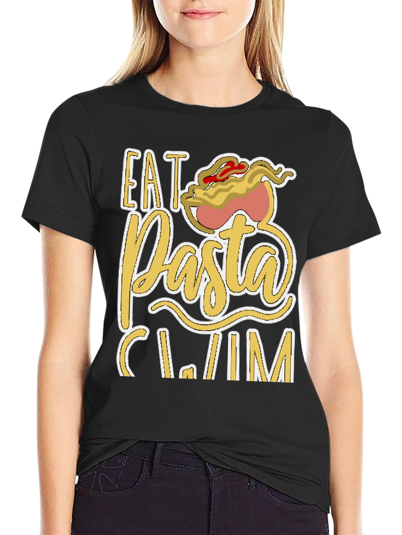 Eat Pasta Swim T-Shirt Funny Foodie Tee