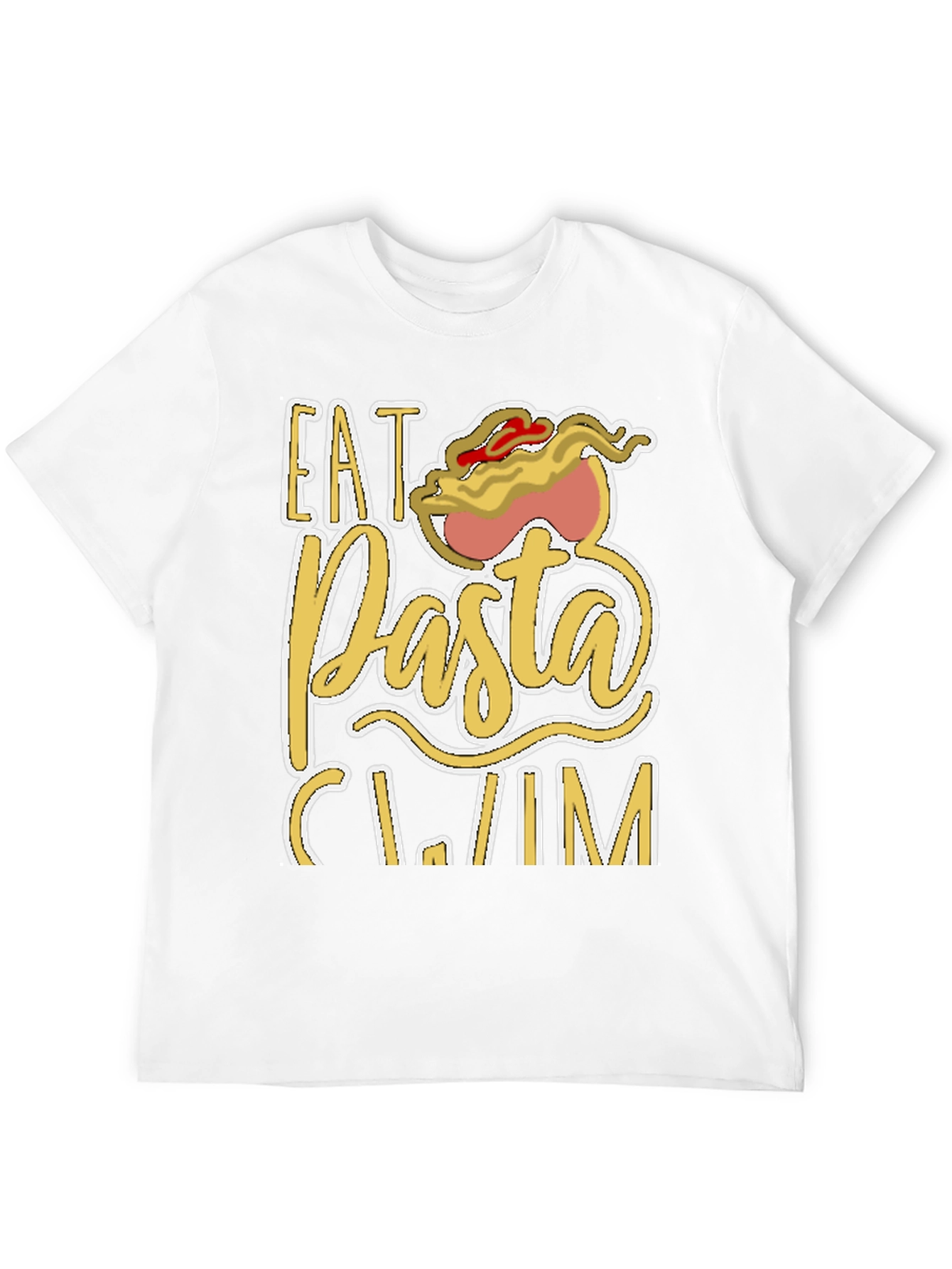 Eat Pasta Swim T-Shirt Funny Foodie Tee