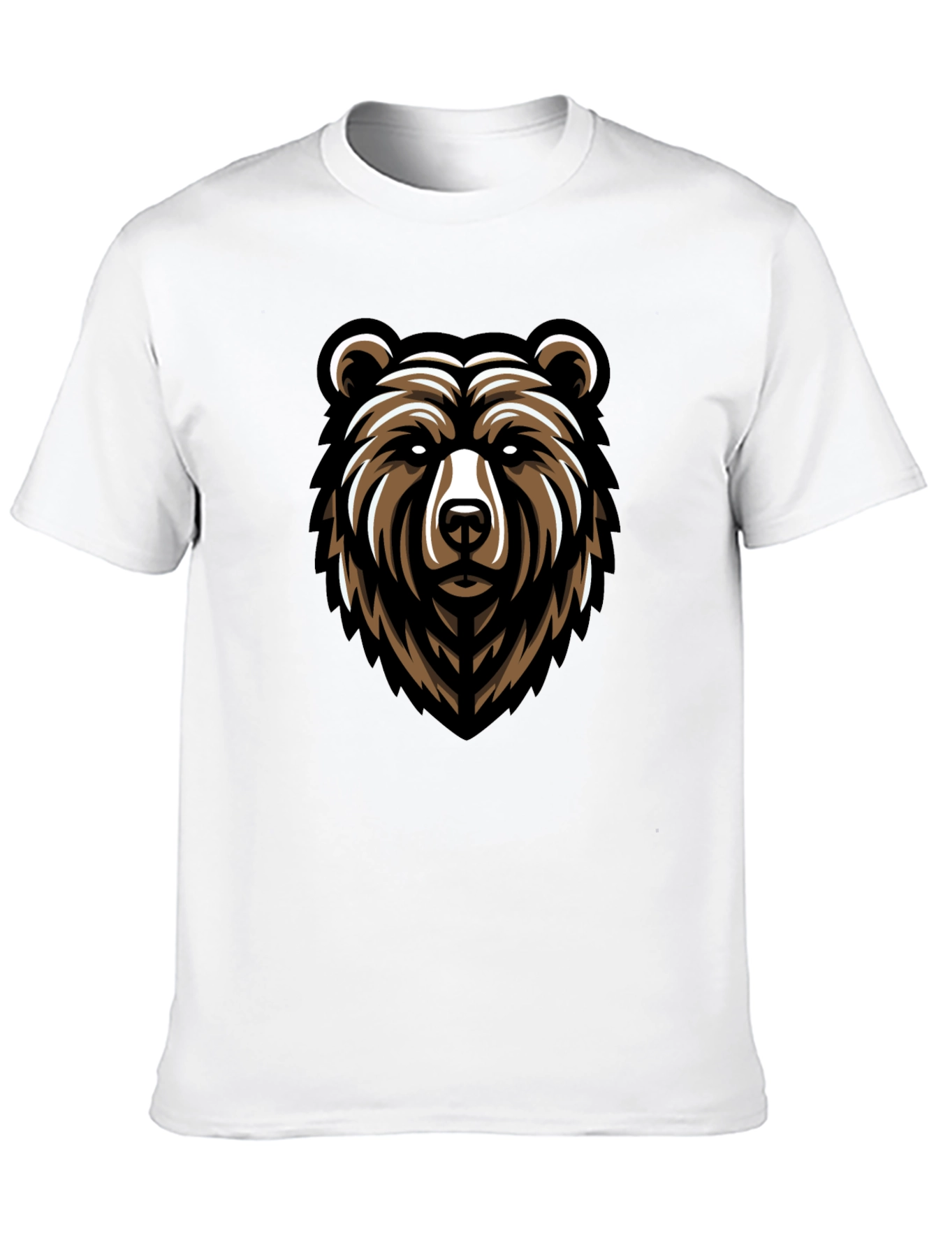 Bear Graphic Black T-Shirt - Mens Fashion Tee