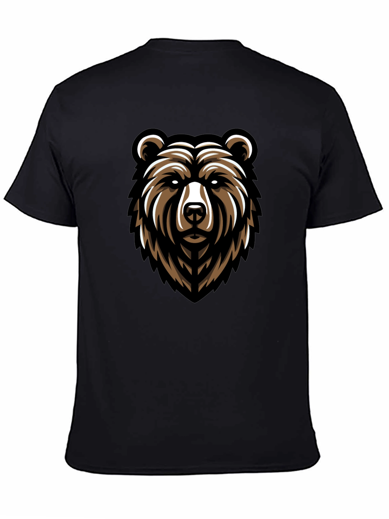 Bear Graphic Black T-Shirt - Mens Fashion Tee