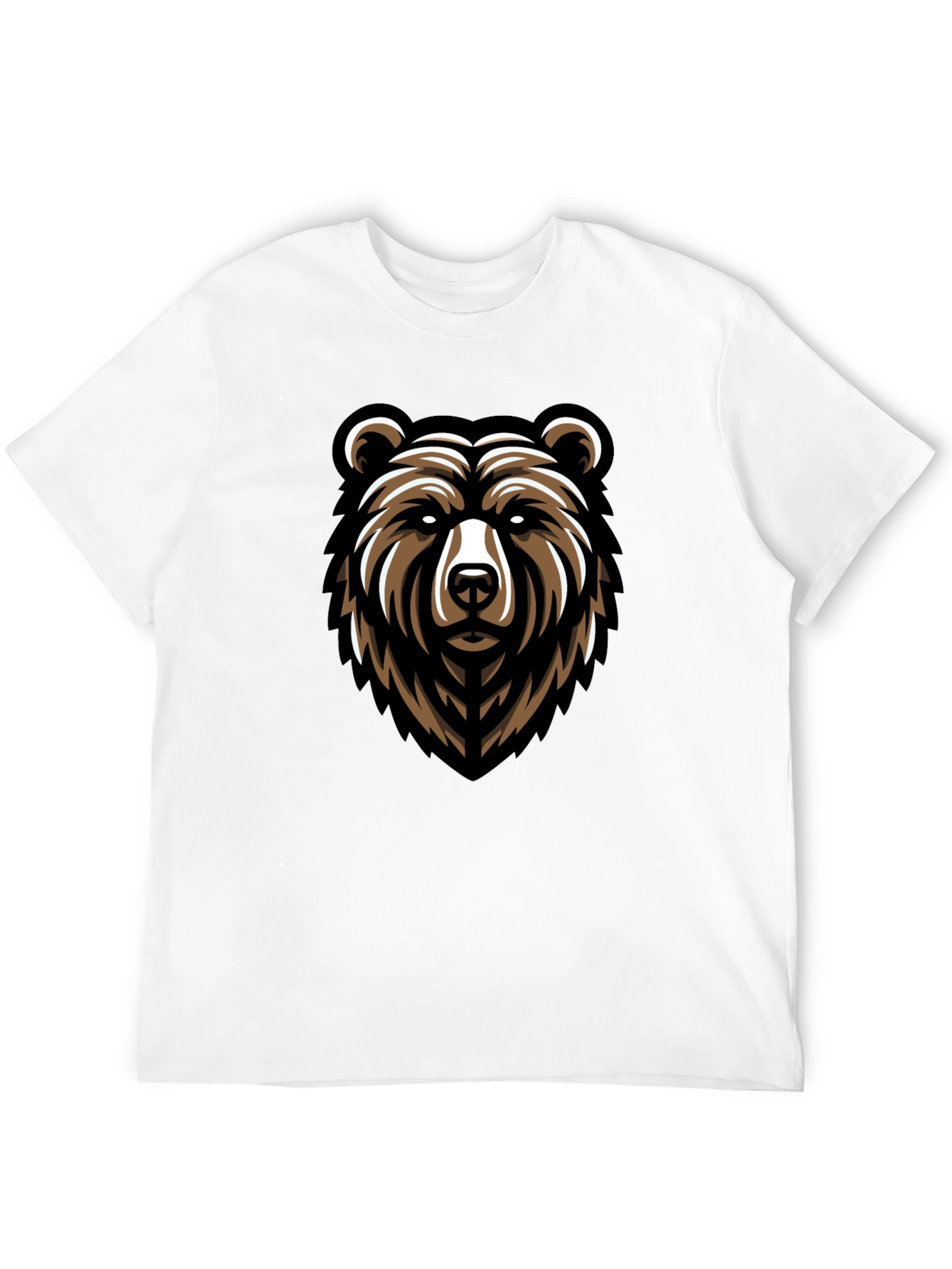 Bear Graphic Black T-Shirt - Mens Fashion Tee
