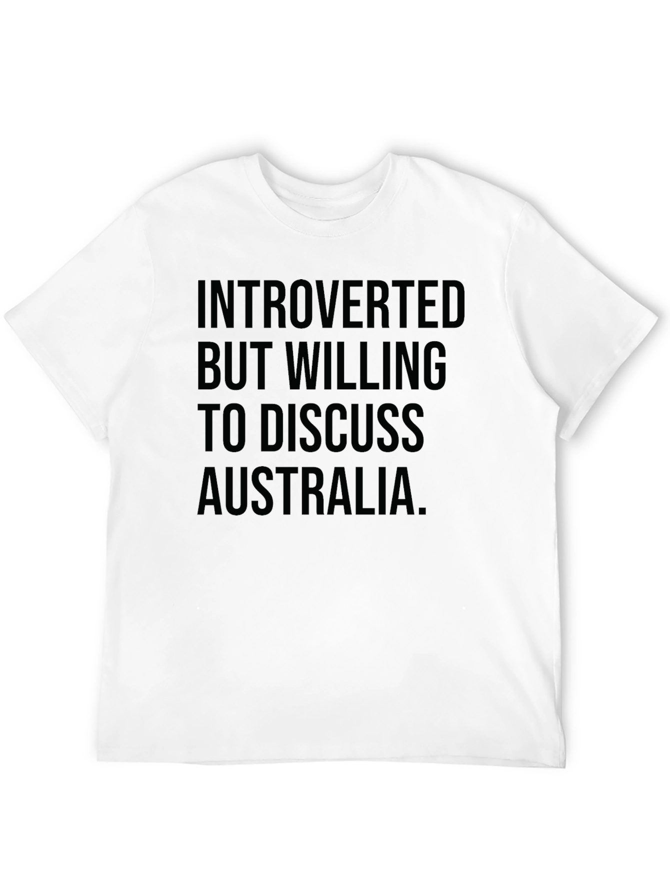 Introverted Australia T-Shirt -  Funny Slogan Tee