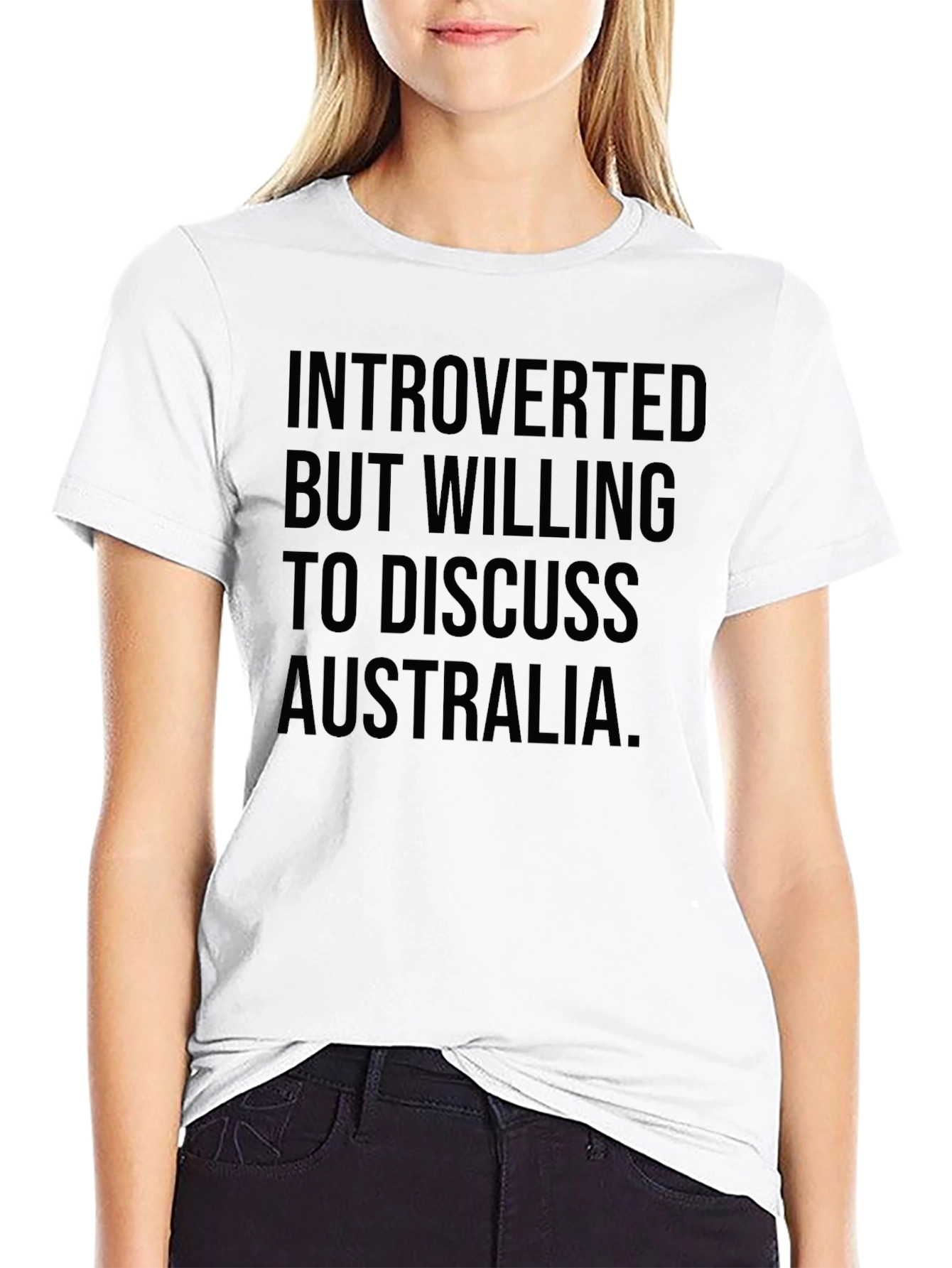 Introverted Australia T-Shirt -  Funny Slogan Tee