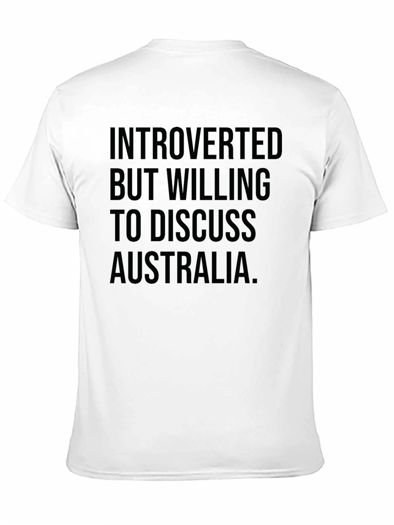 Introverted Australia T-Shirt -  Funny Slogan Tee