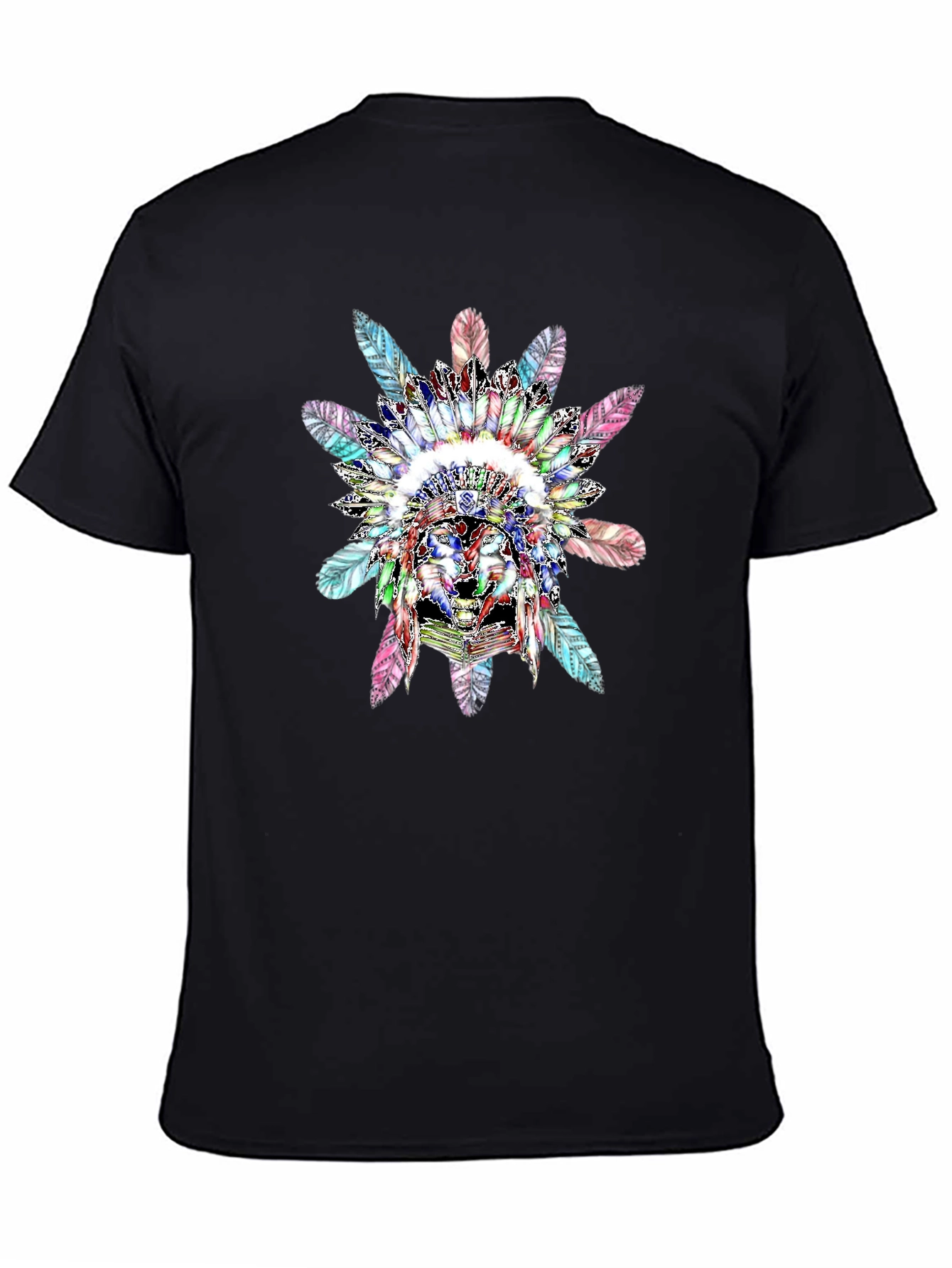 Native American Chief Headdress Graphic T-Shirt