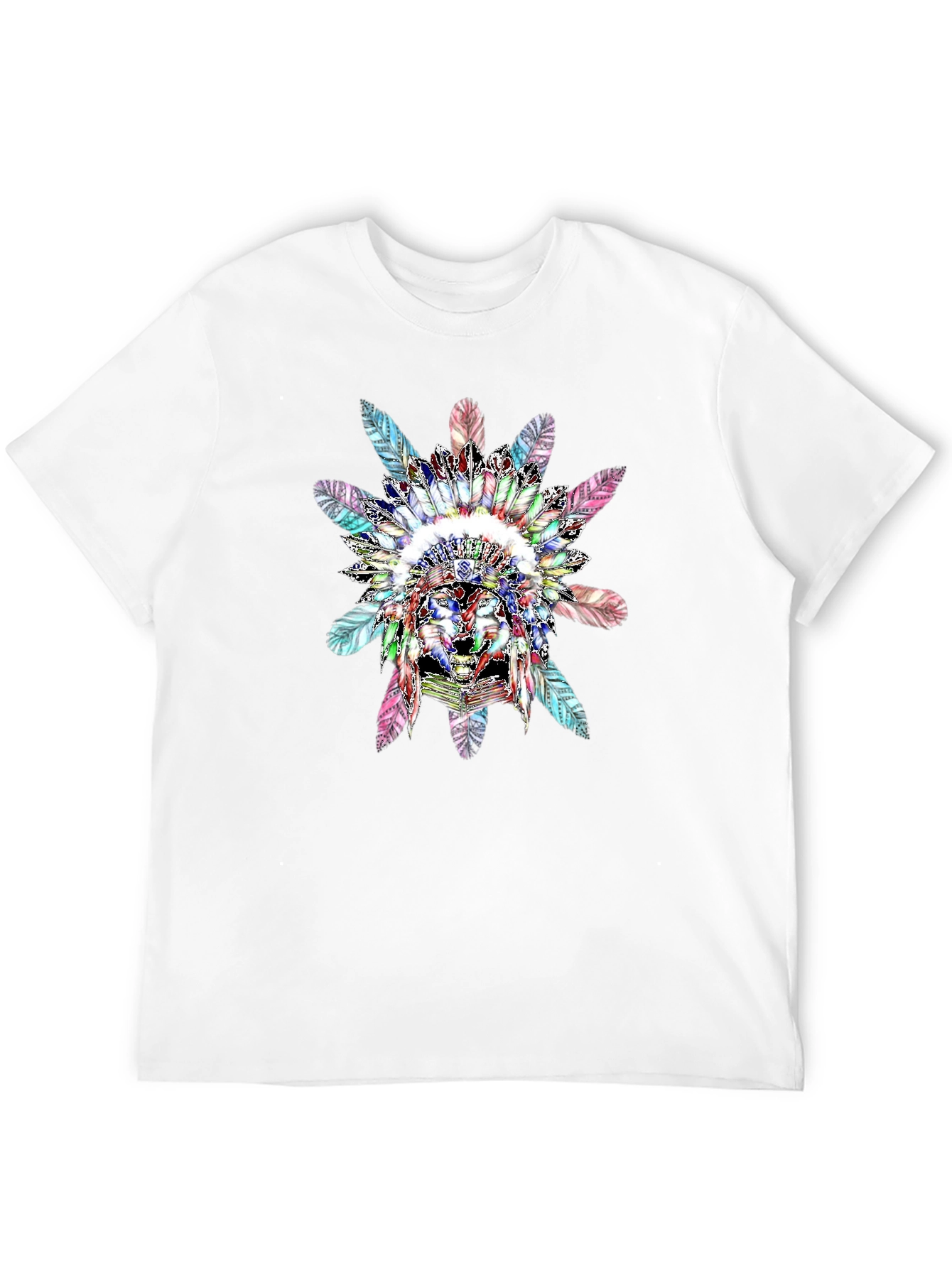 Native American Chief Headdress Graphic T-Shirt