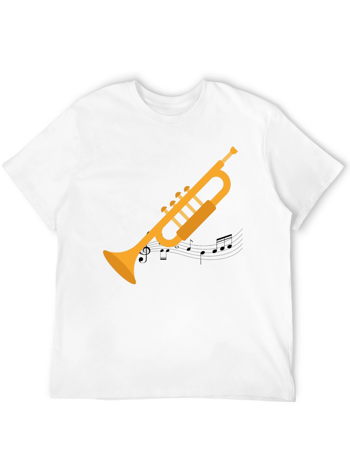 Trumpet Graphic Tee - Musicians Black T-Shirt