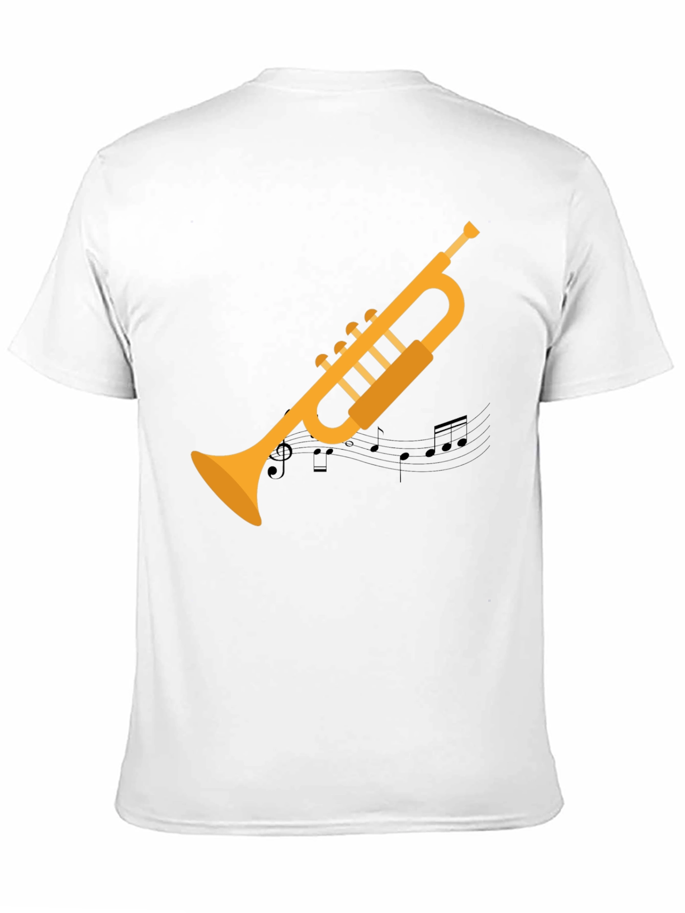 Trumpet Graphic Tee - Musicians Black T-Shirt
