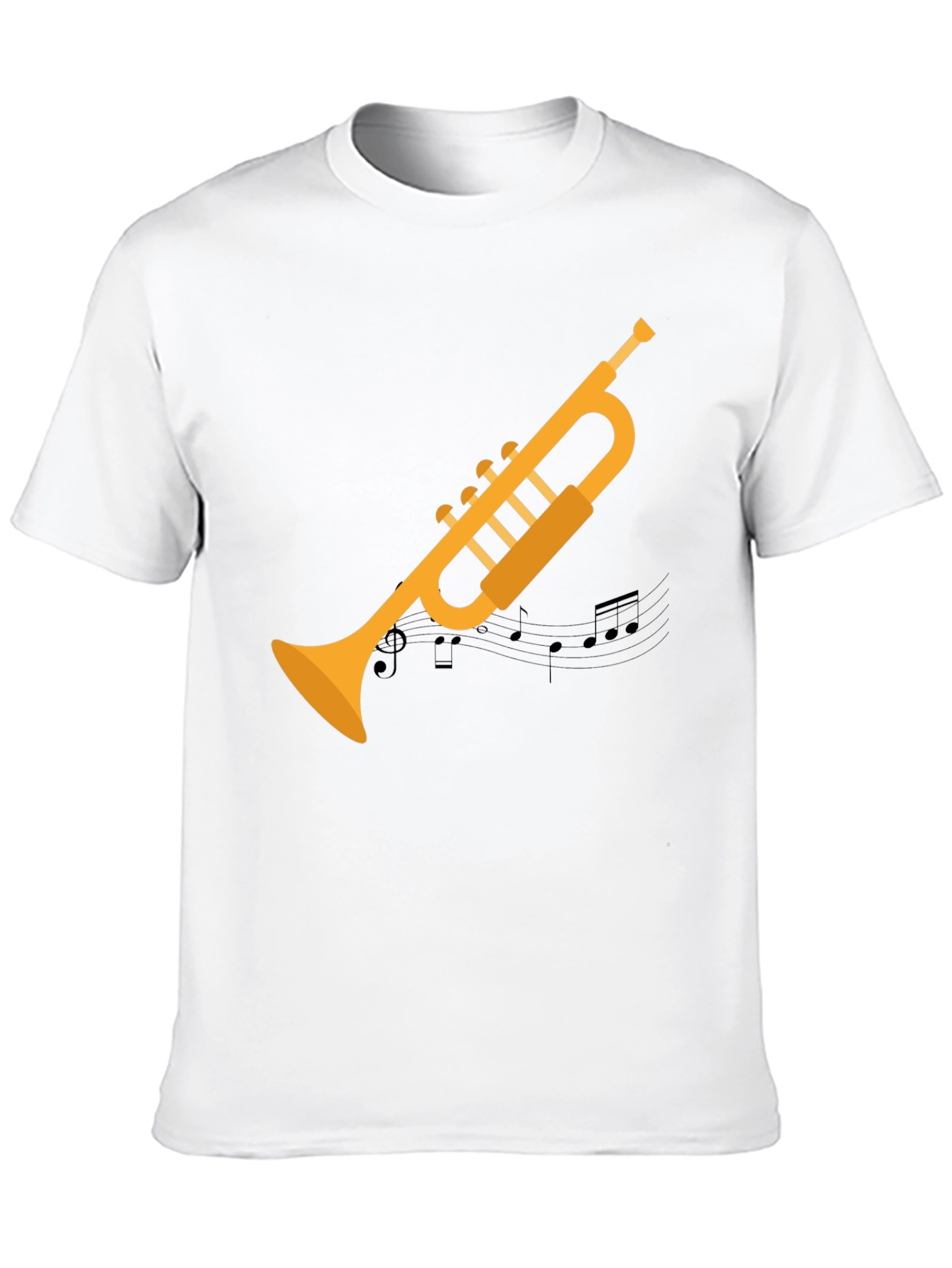 Trumpet Graphic Tee - Musicians Black T-Shirt