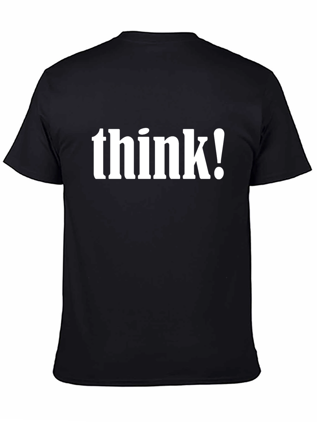 Think! Black Graphic Tee