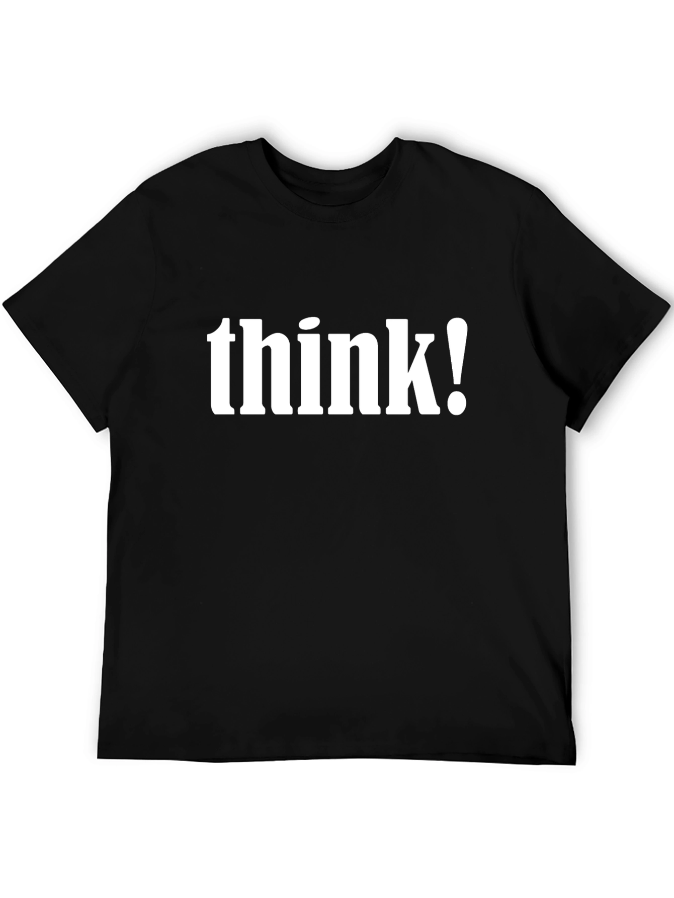 Think! Black Graphic Tee