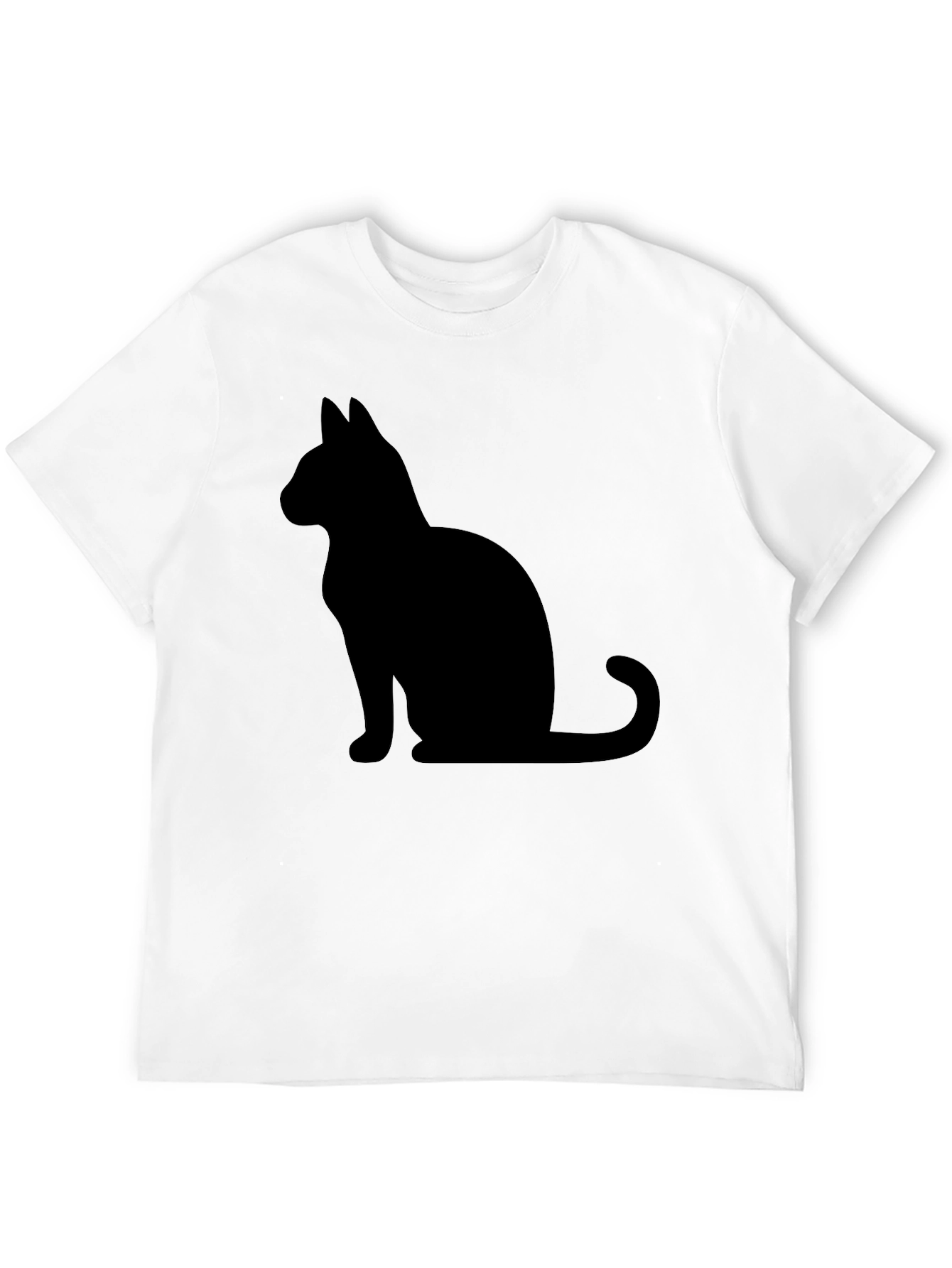 Black Cat Silhouette Graphic Tee - Unisex